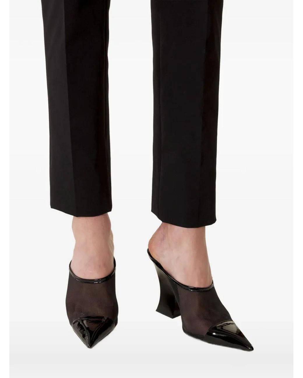 Lanvin White Nocturne Mules