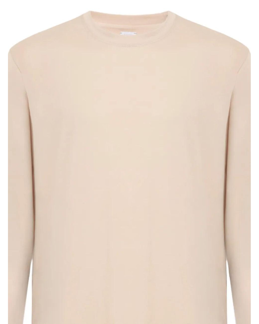 Eleventy White Long-Sleeve Crew-Neck T-Shirt for men