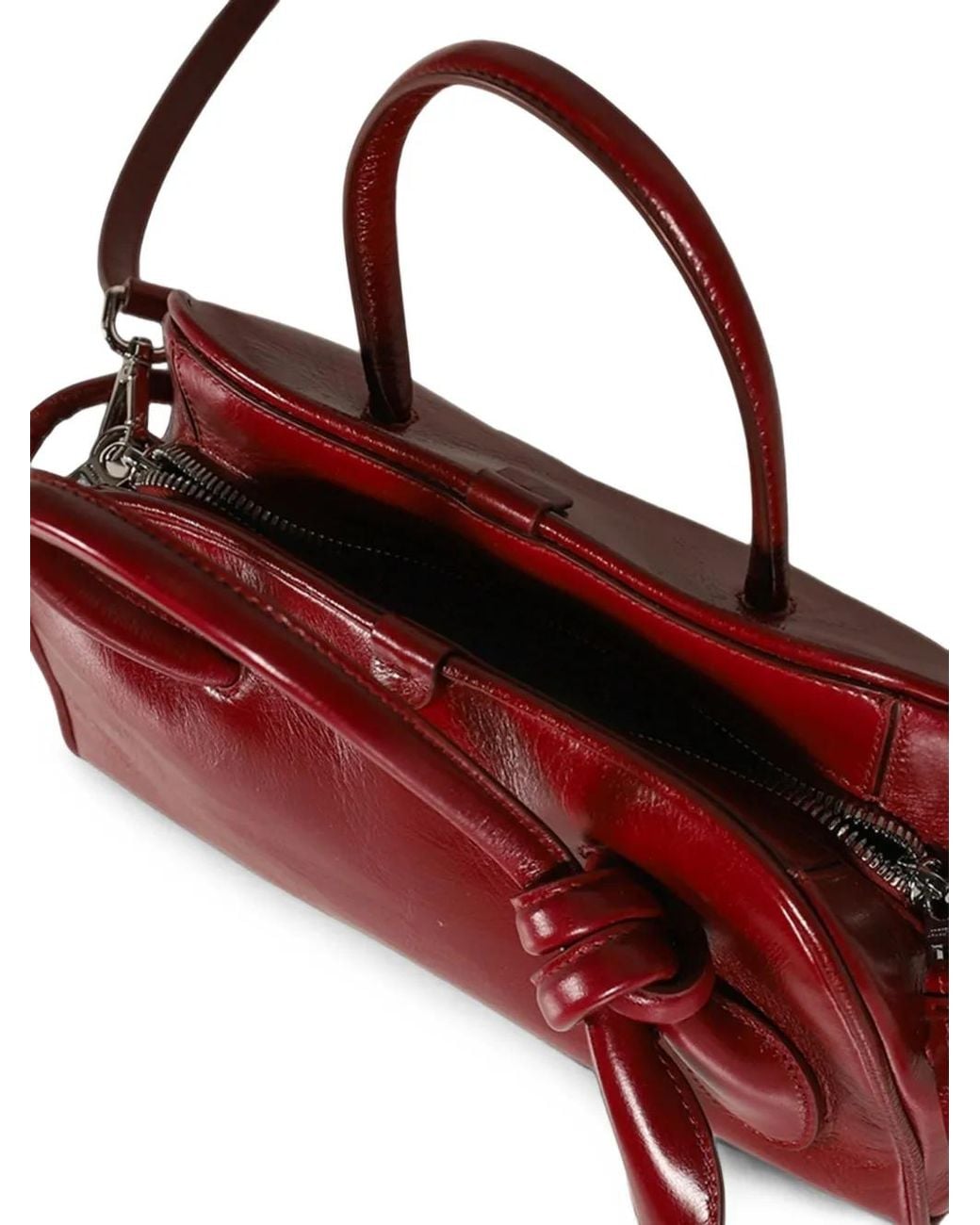 Jacquemus Red Small Turismo Leather Tote Bag