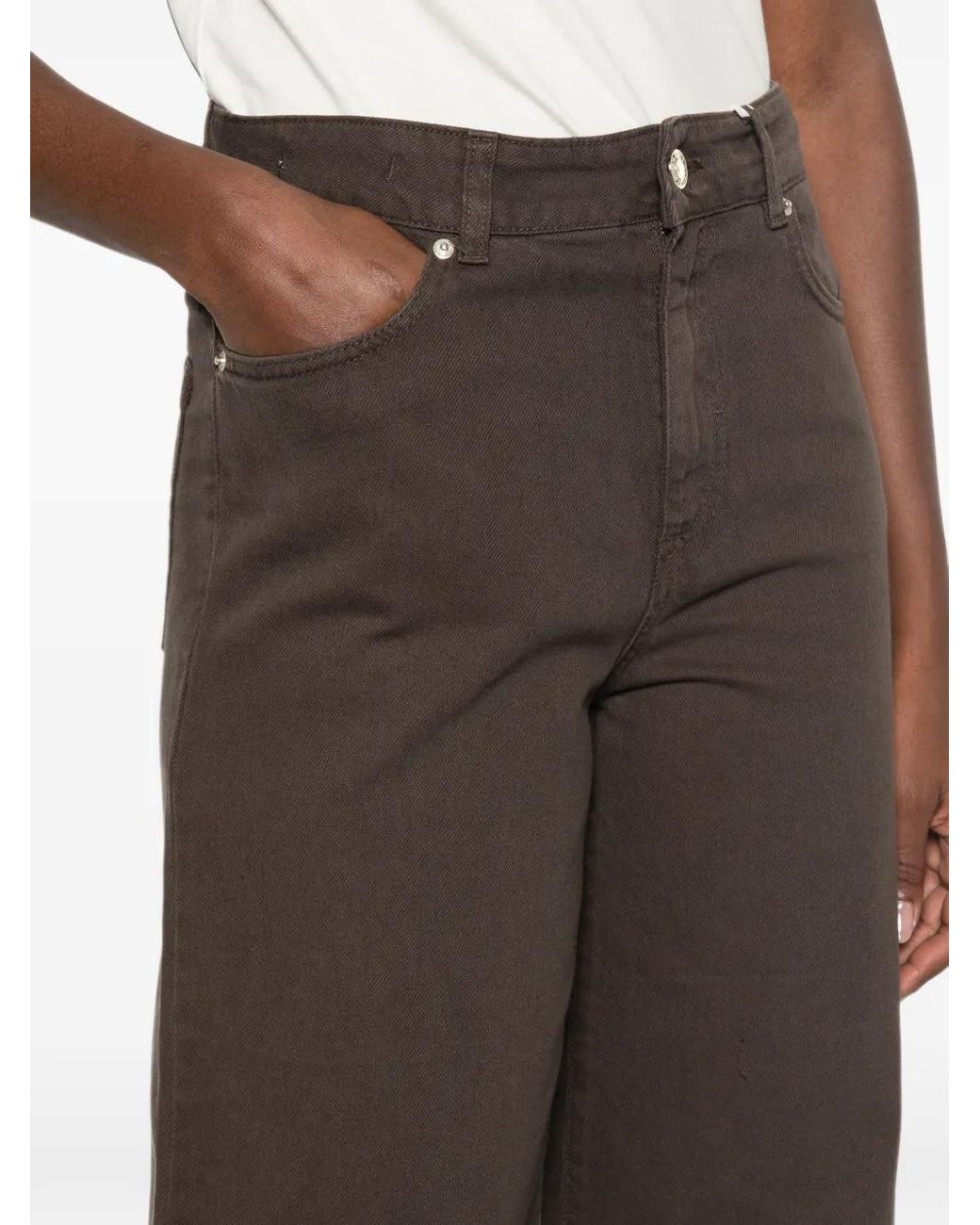 iBlues White Jean Iblnina À Passants De Ceinture