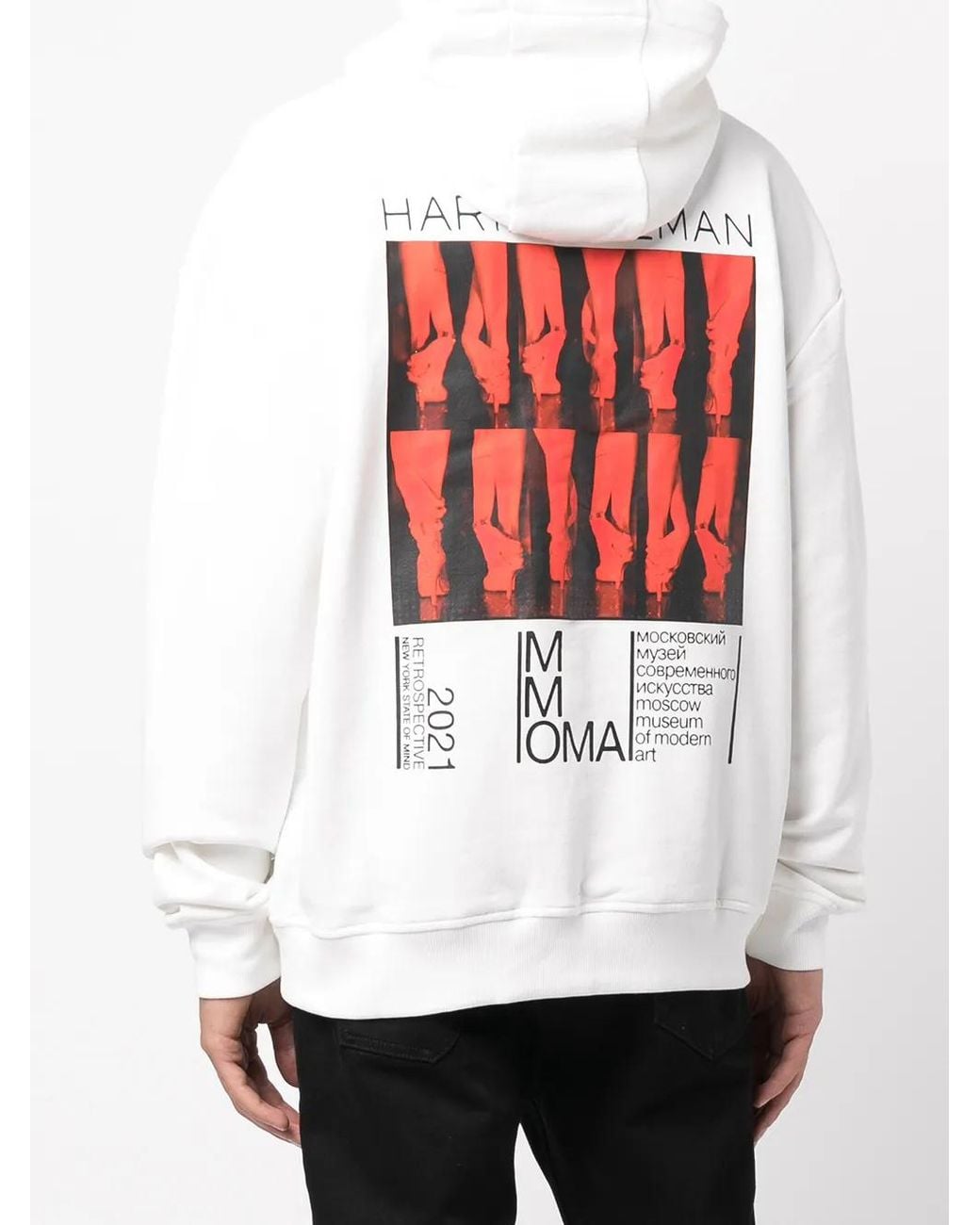 Haculla White Ally Slogan Print Hoodie for men