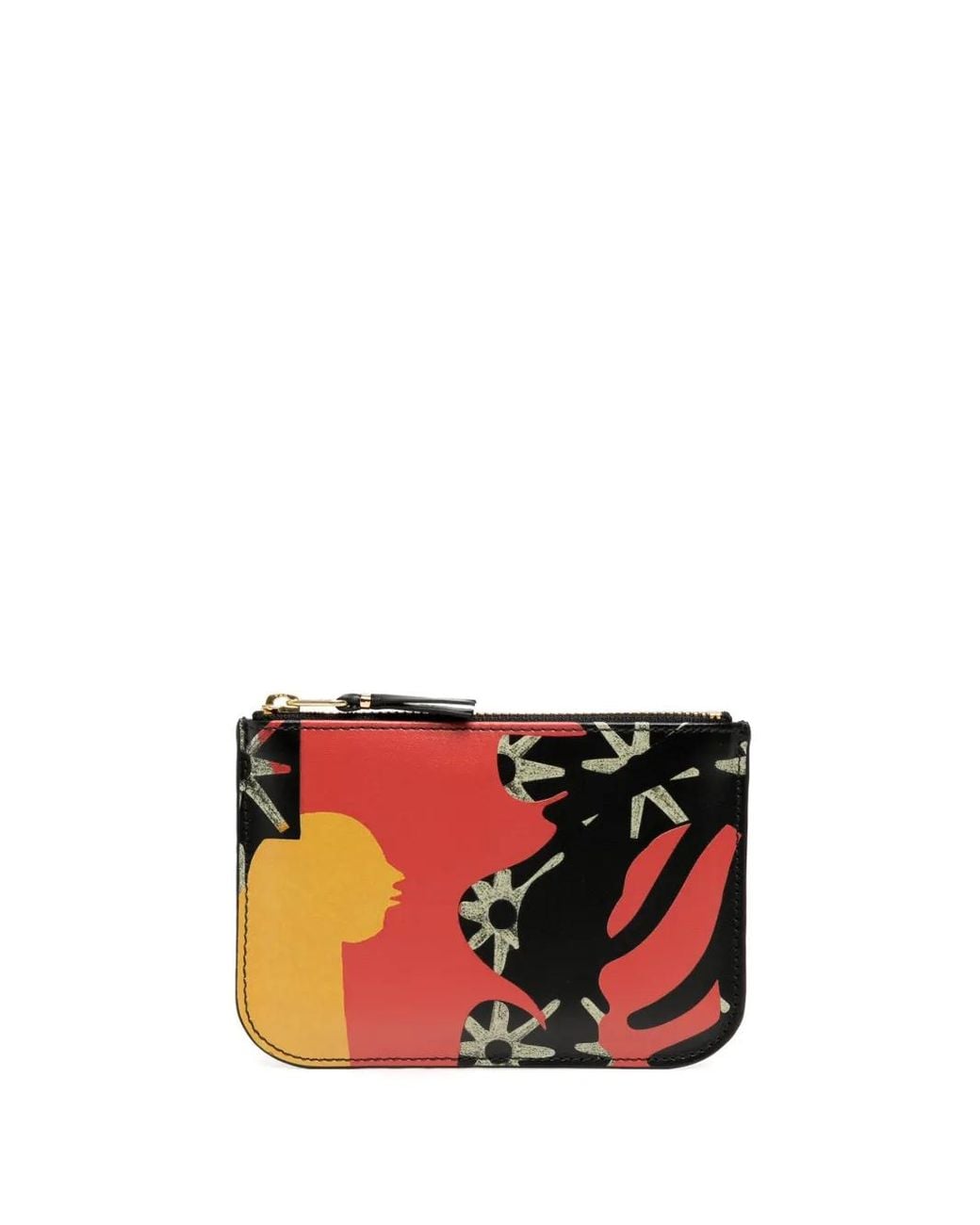 Comme des Garçons Red Diana Ejaita Zipped Leather Wallet