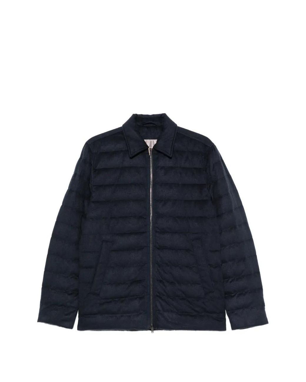 Herno Blue Zipped Nylon Jacket for men