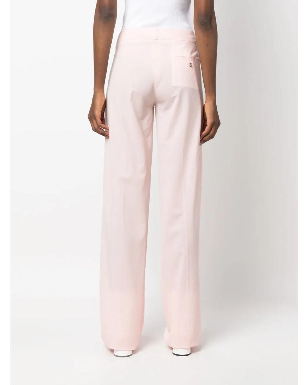 Coperni Pink Low-Rise Tailored Trousers for men