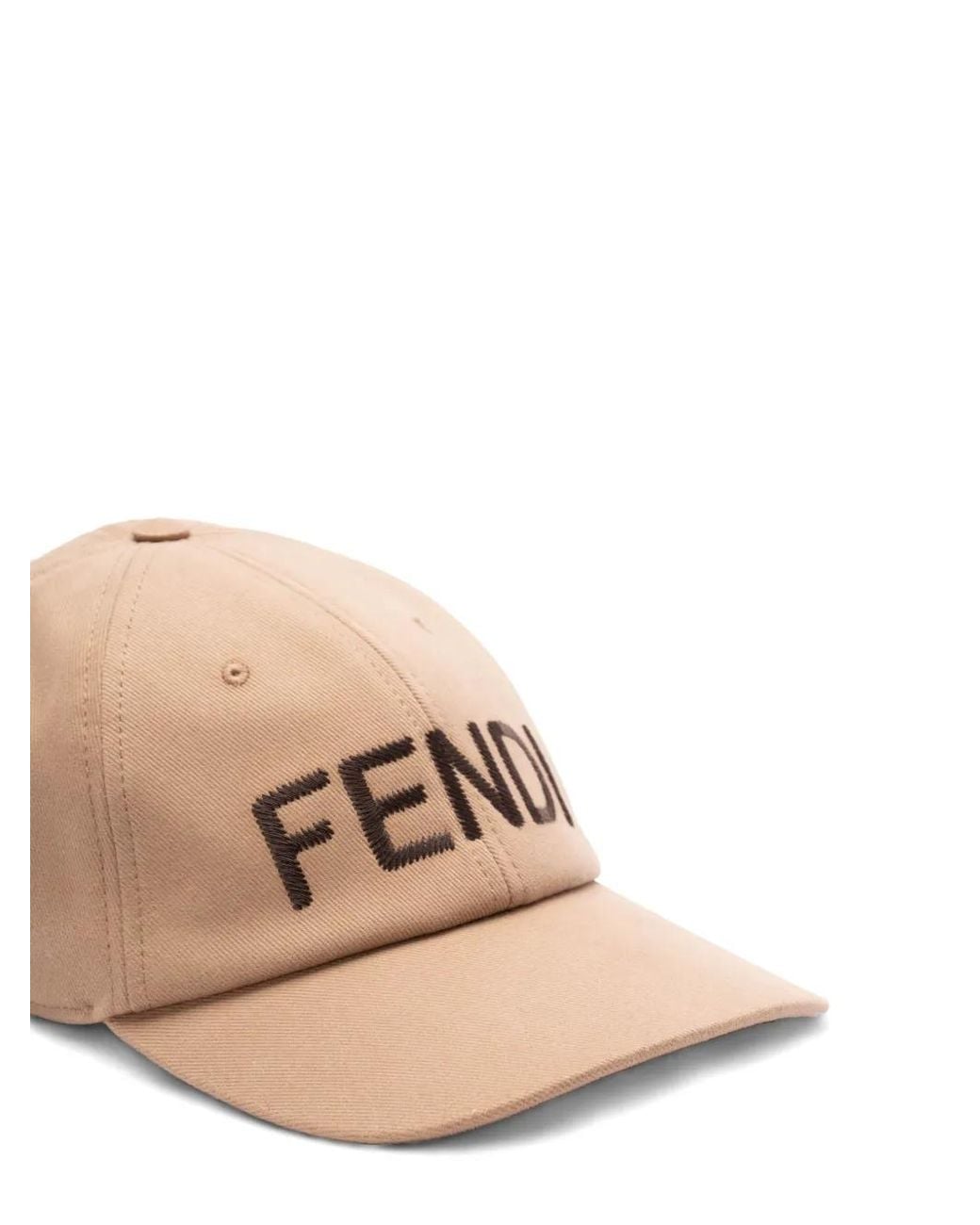Cappello Da Baseball Con Ricamo di Fendi in Natural da Uomo