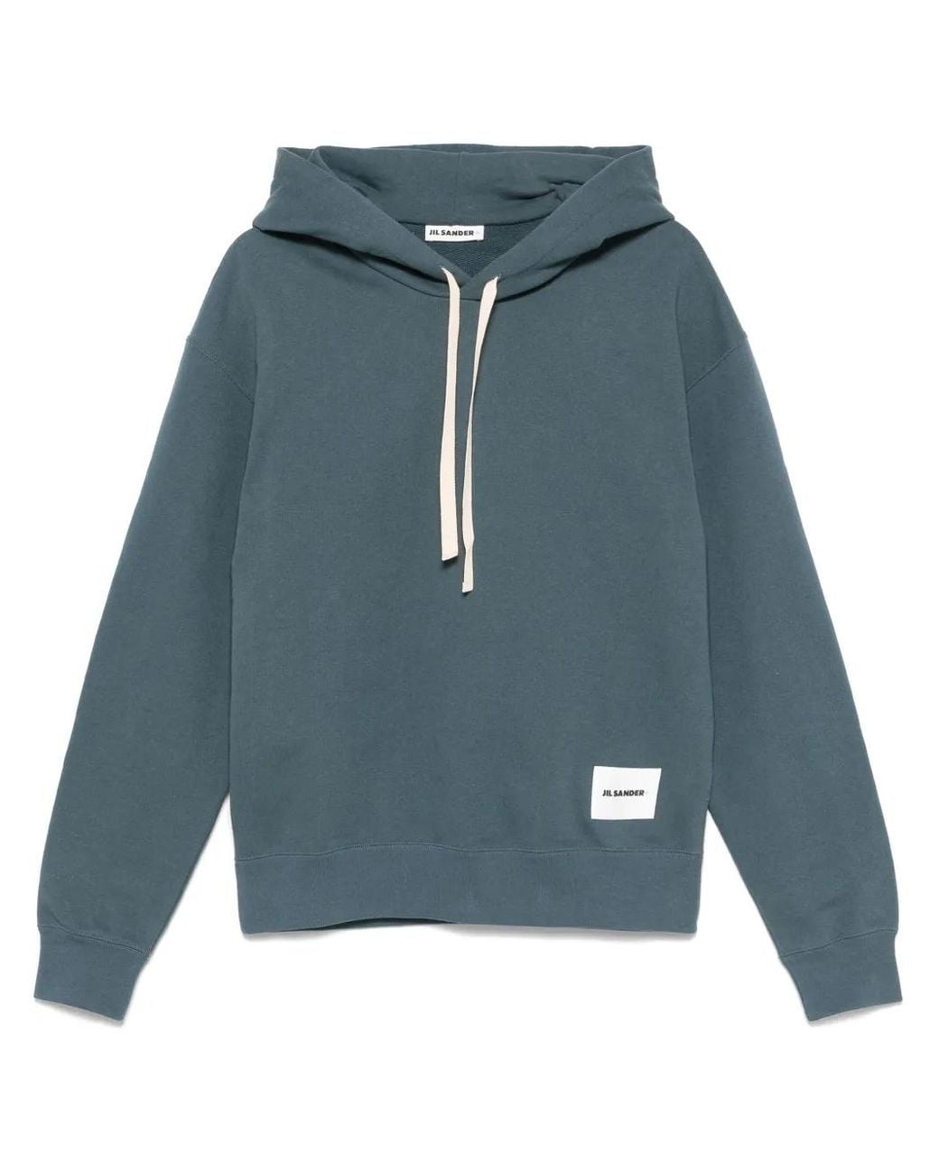 Hoodie À Patch Logo Jil Sander pour homme en coloris Blue
