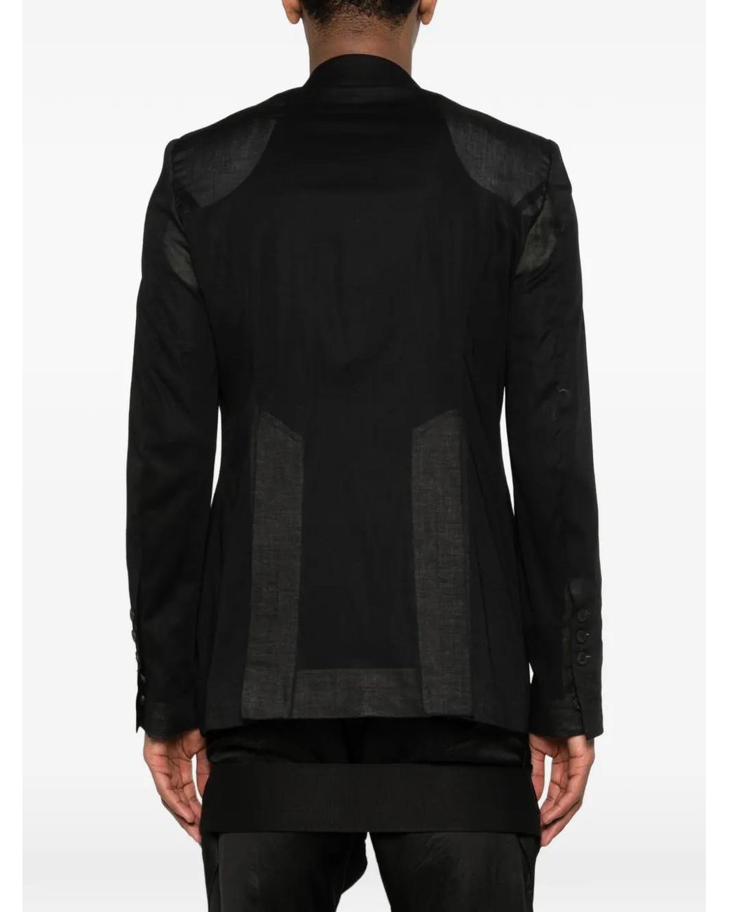 Rick Owens Black Fogpocket Blazer for men