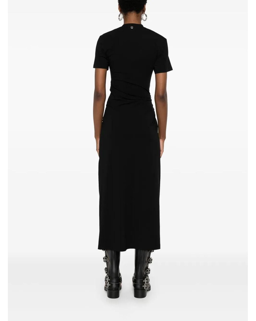 Rabanne Black Jersey Midi Dress
