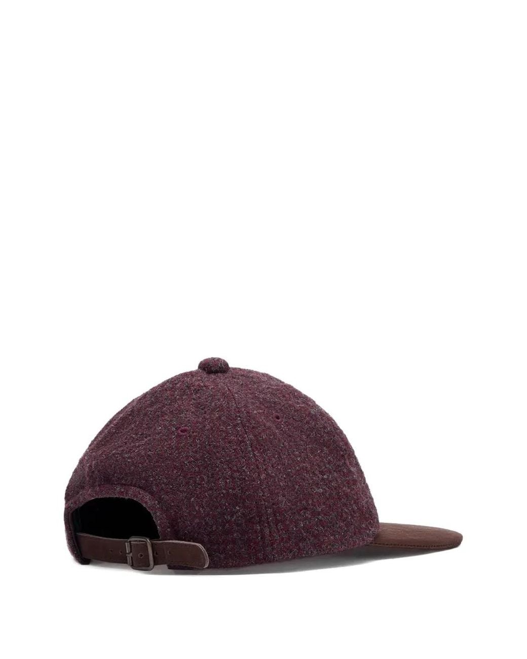 Comme des Garçons Purple Herringbone-Wool Baseball Cap for men