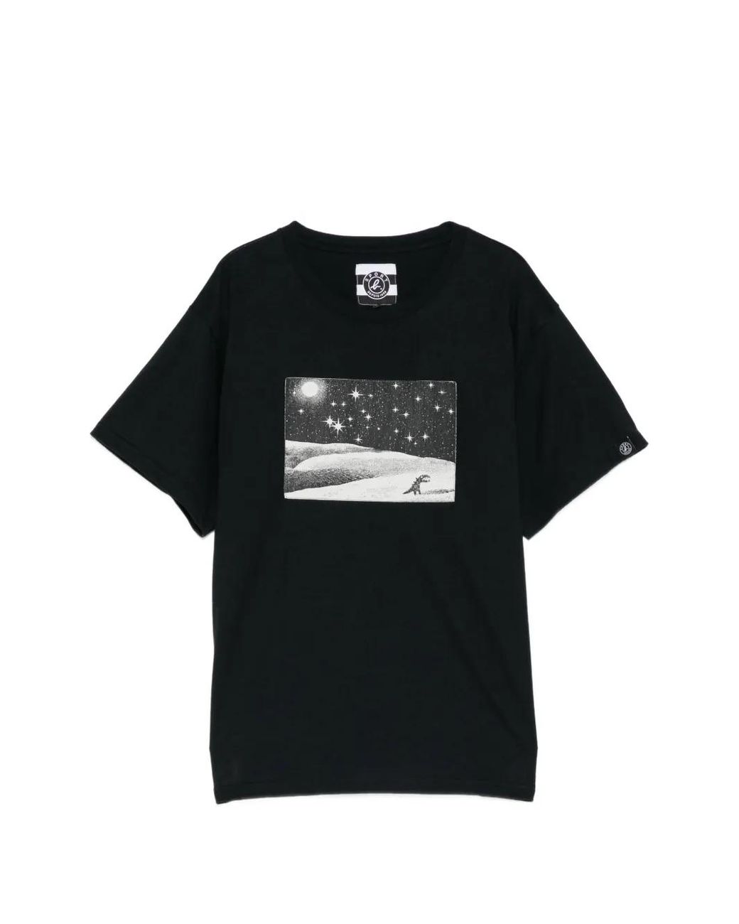 SPORT b. by agnès b. Black Graphic-Print T-Shirt