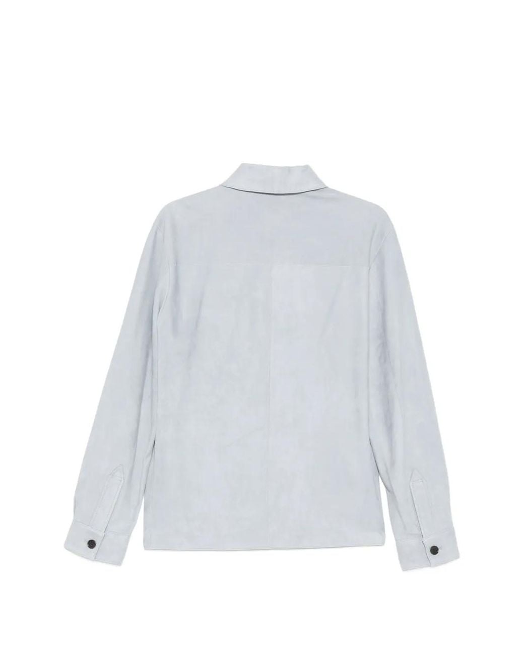 Arma Blue Veste En Daim Dino À Boutonnière for men