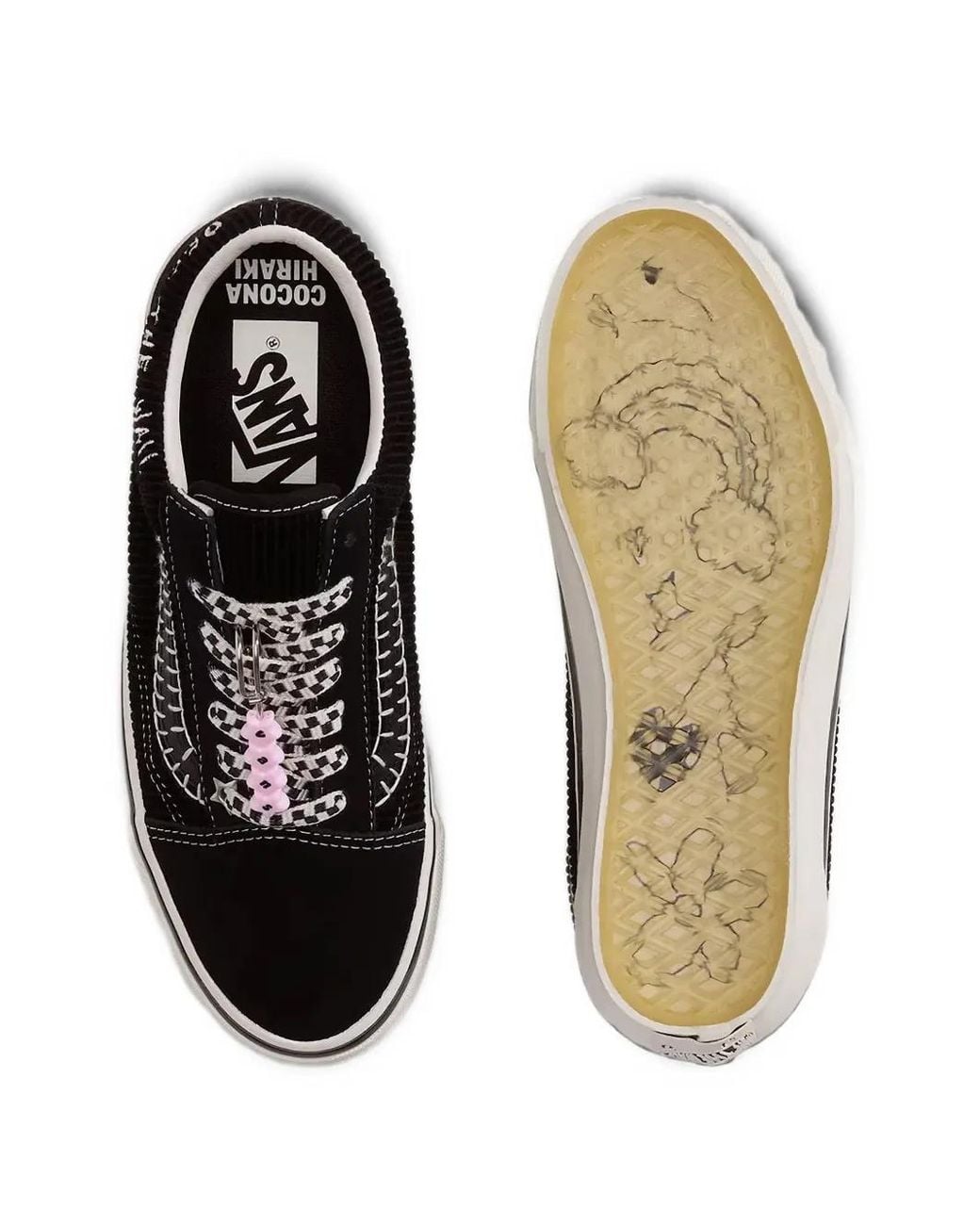 Vans Black X Cocona Hiraki Old Skool Bead-Embellished Sneakers