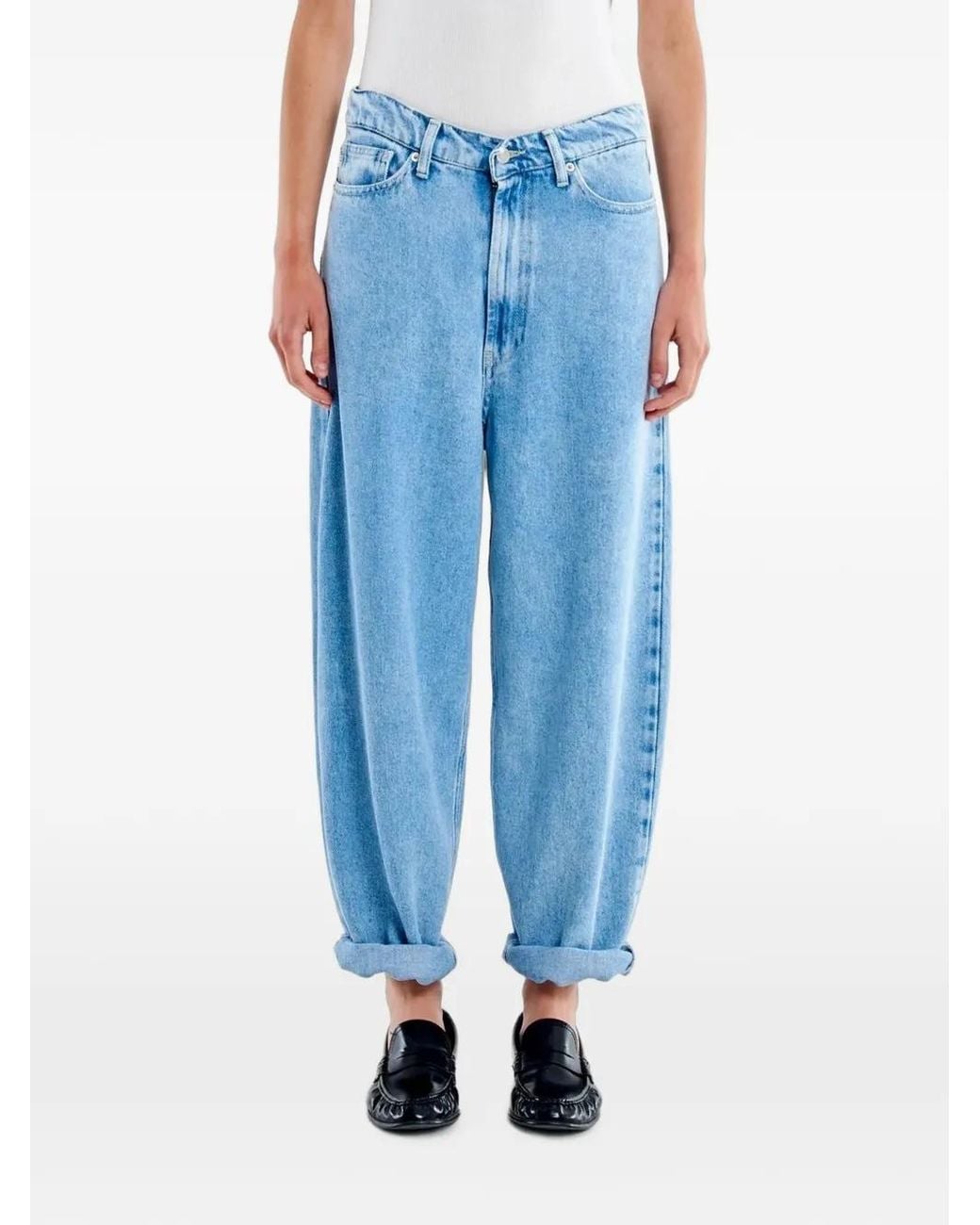 ViCOLO Blue Laila Relaxed-Fit Jeans