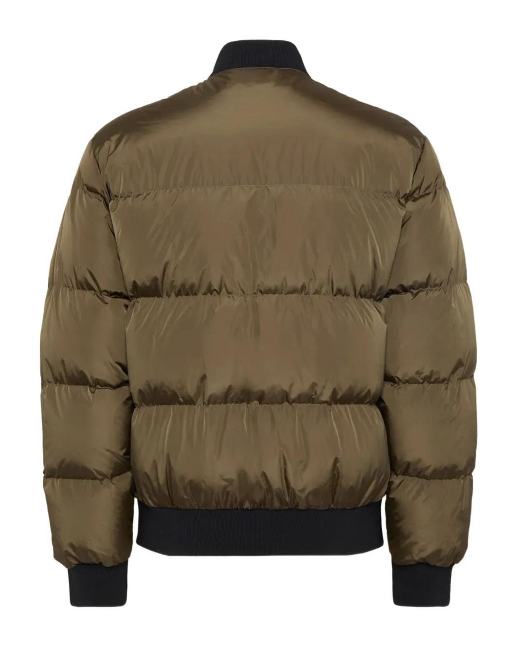 DSquared² Green Padded Puffer Jacket With Two-Way Zip for men