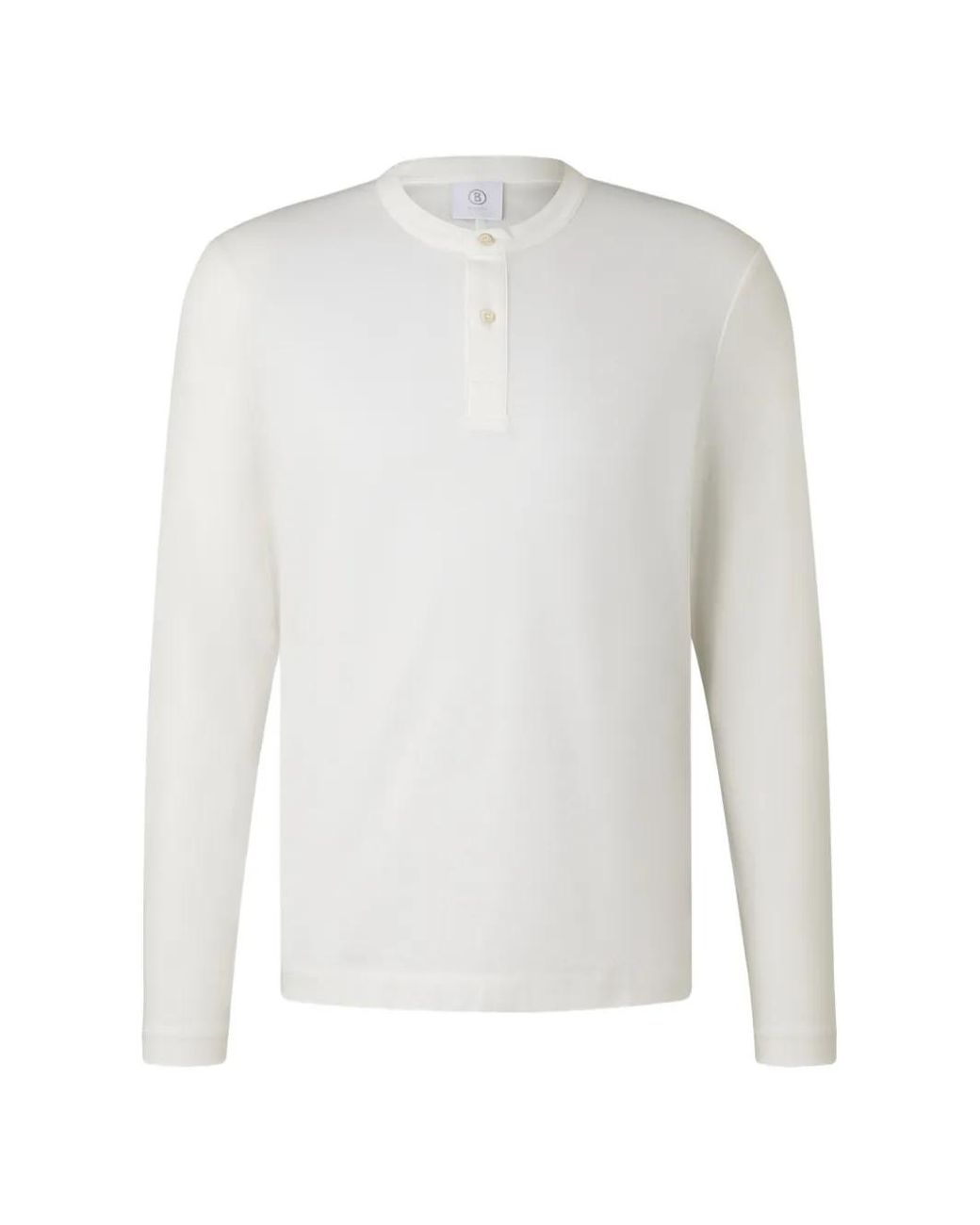 Bogner White Remo Button-Placket T-Shirt for men
