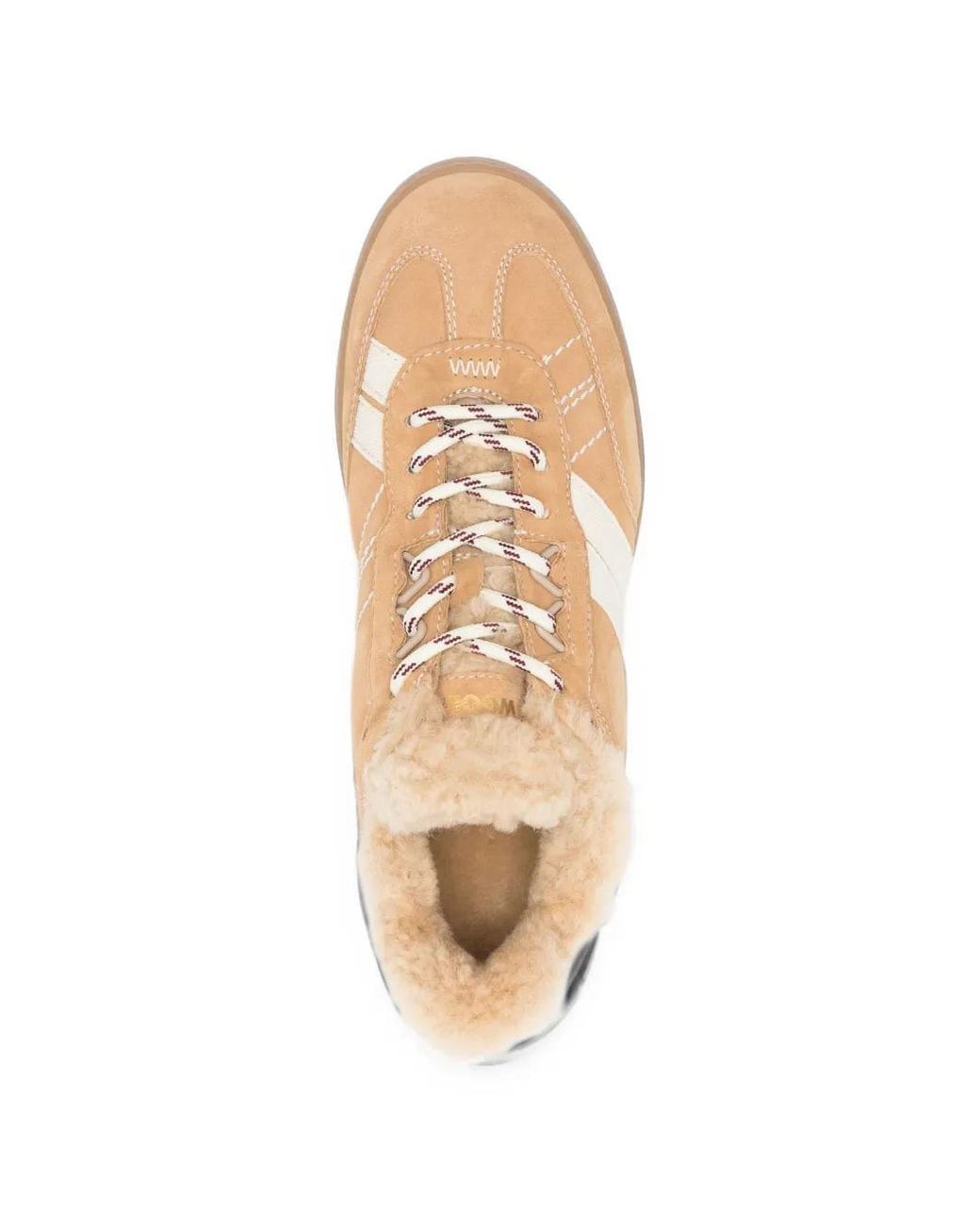 Woolrich Natural Shearling-Lined Panelled Sneakers