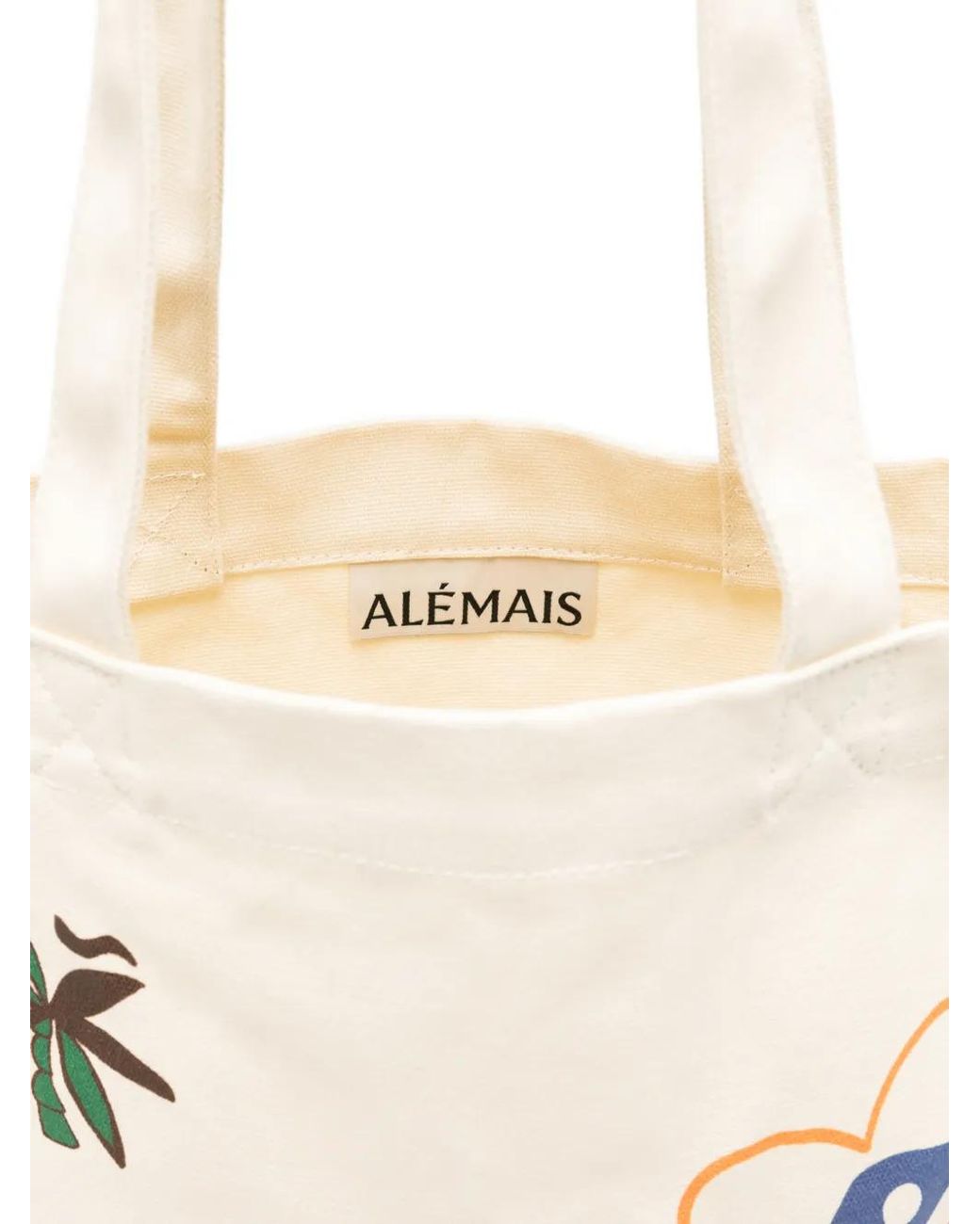 ALÉMAIS White Maroc Library Tote