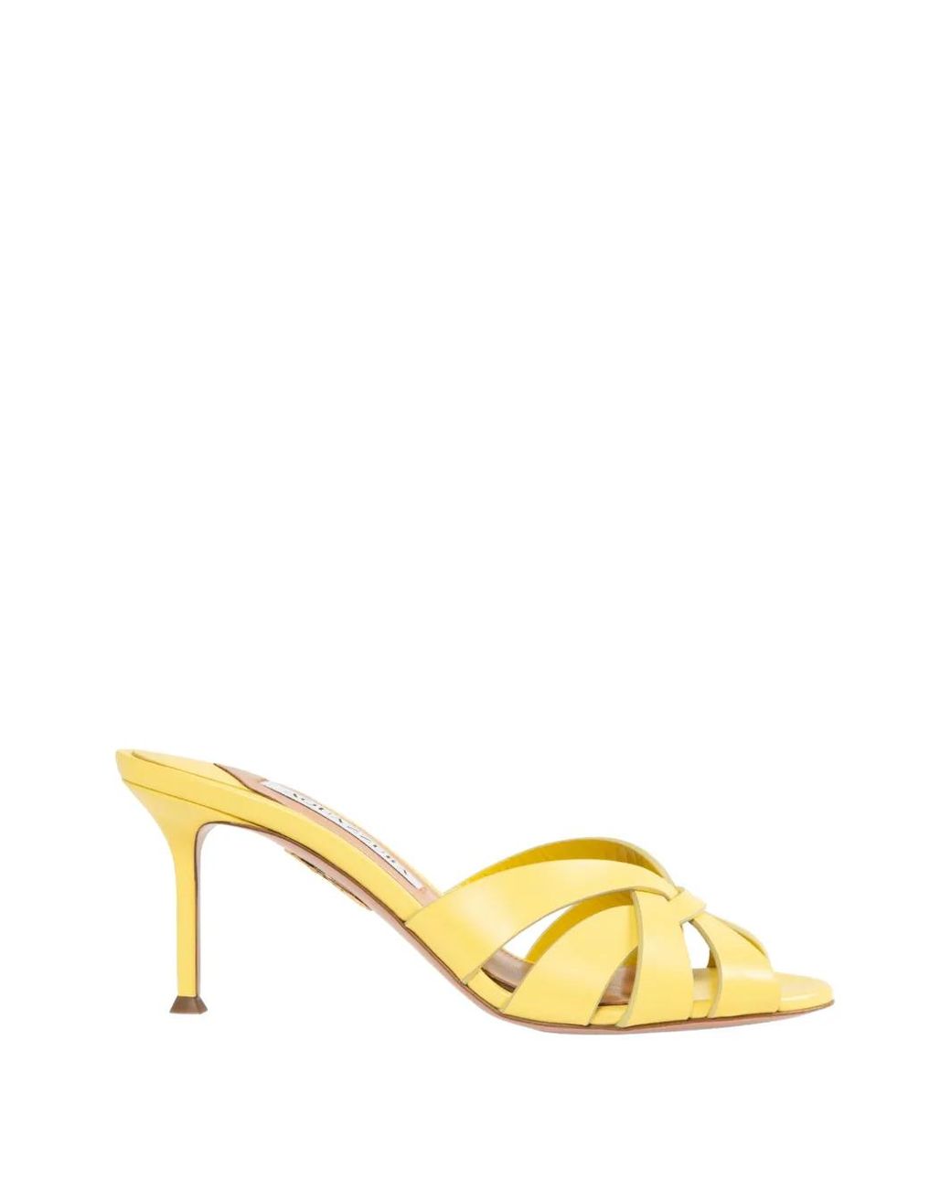 Aquazzura Metallic Copacabana Mules 75