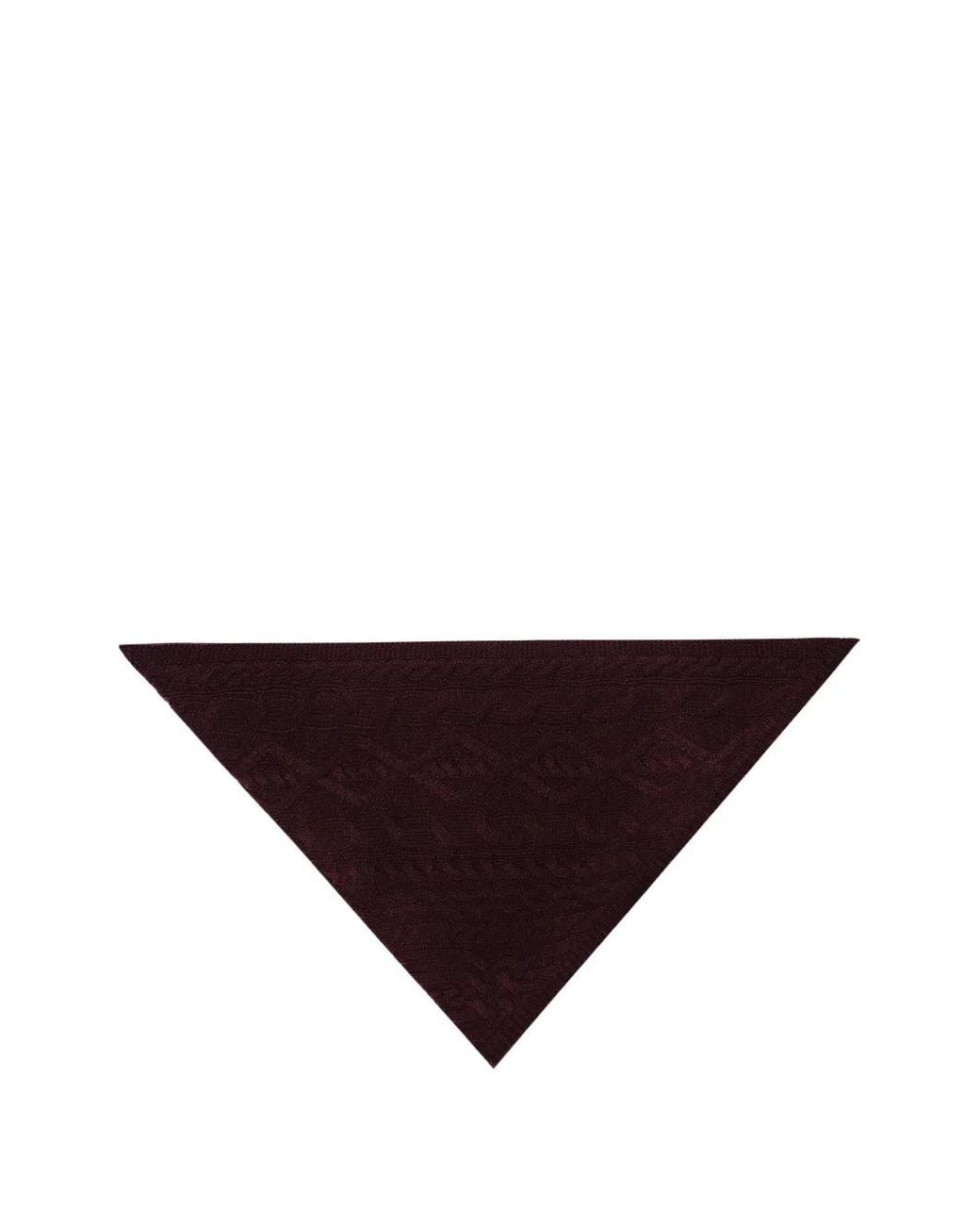 Bufanda Sacha Triangular De Punto De Ochos Bompard de color Brown