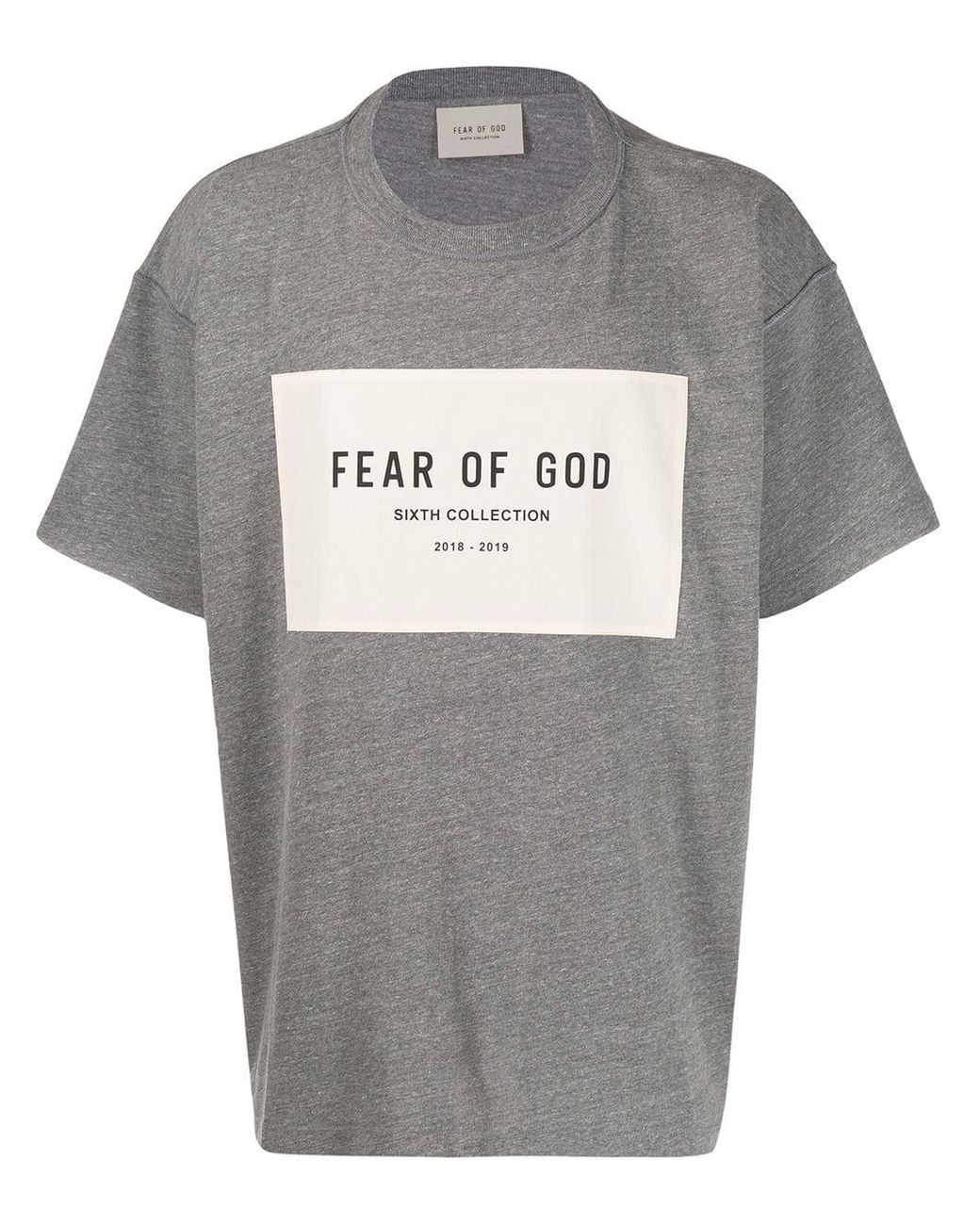 Fear Of God Sixth Collection Logo T-shirt in Grey for Men | Lyst