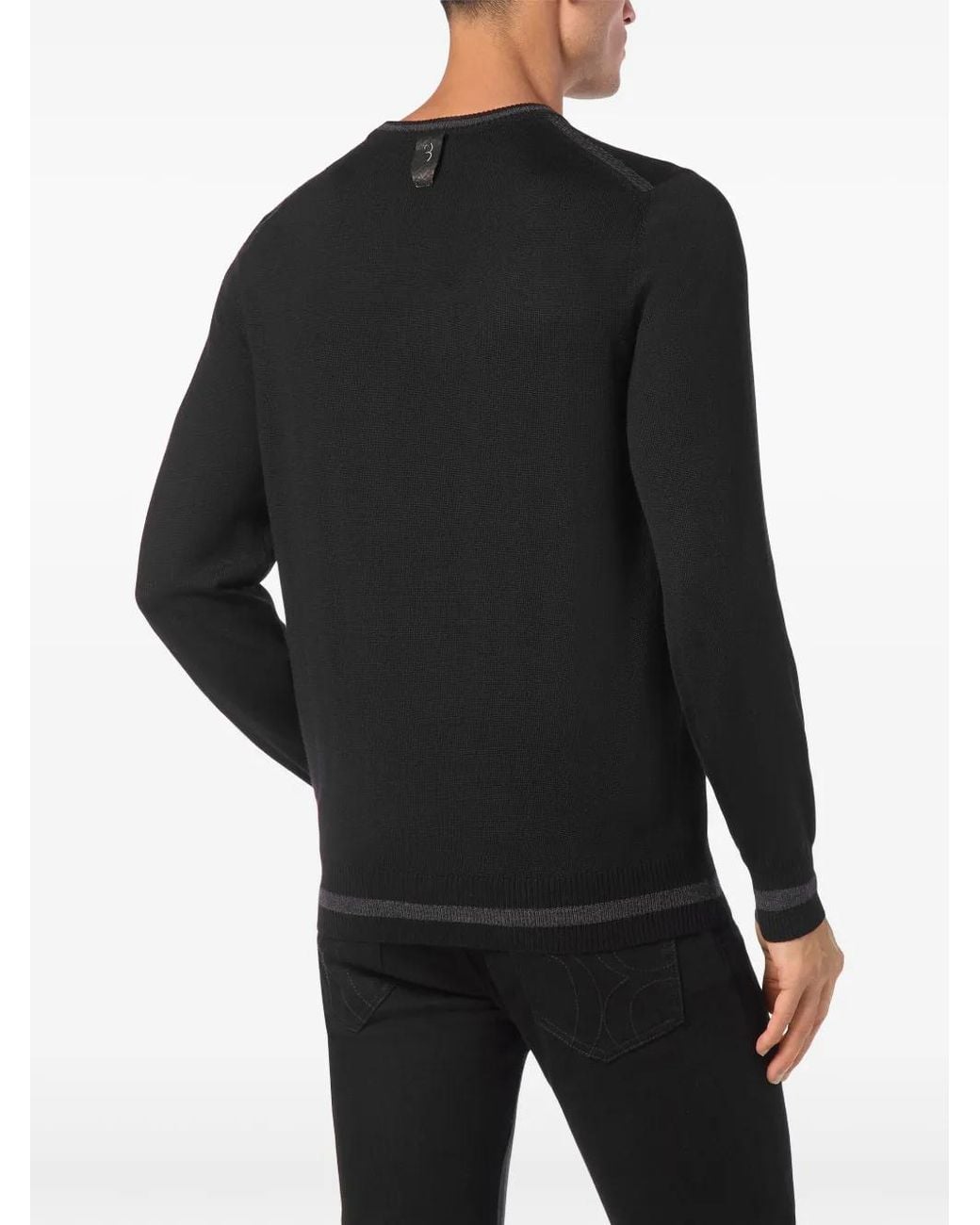 Billionaire Black Logo Sweater for men