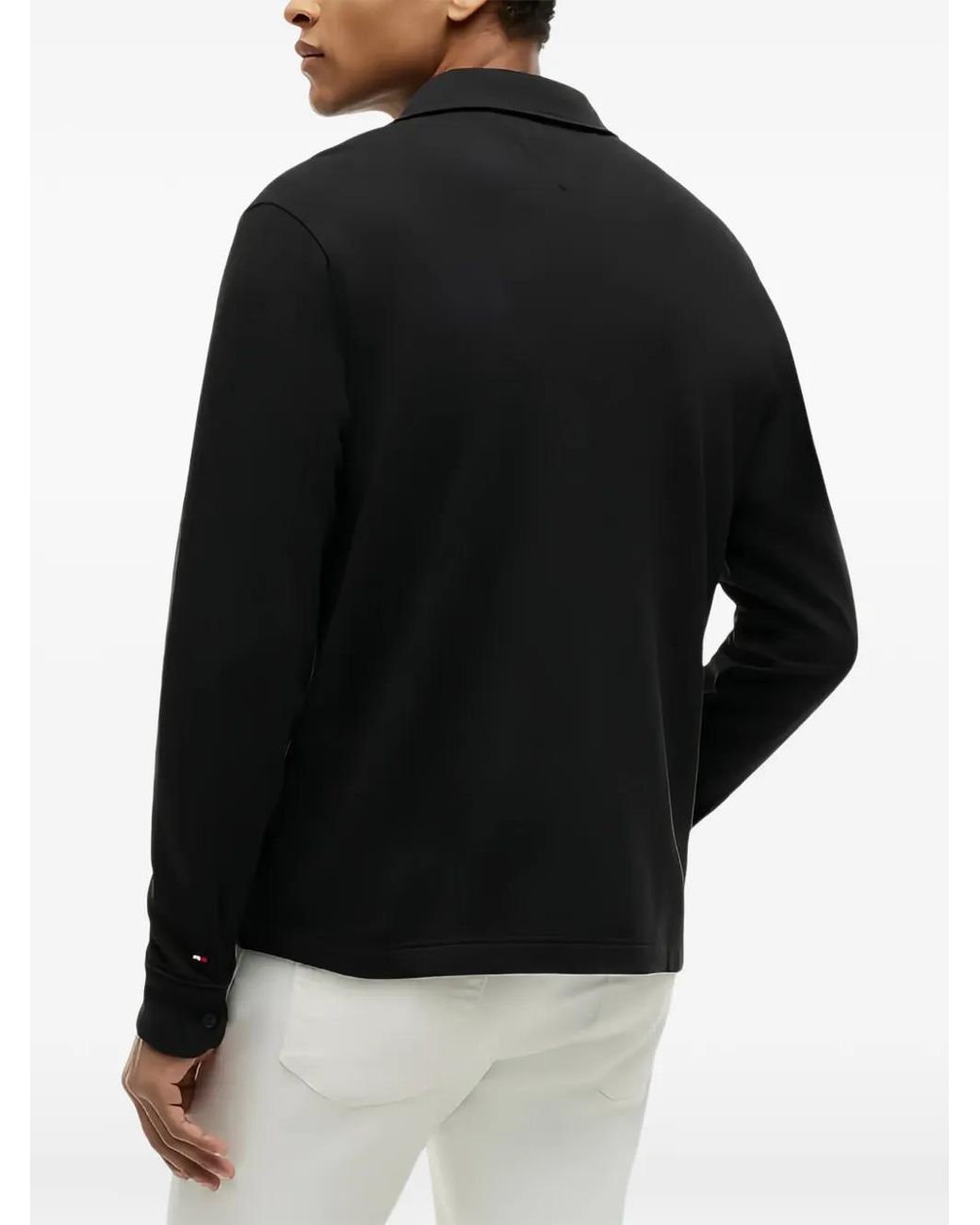 Tommy Hilfiger Black Button-Up Patch-Pocket Shirt for men