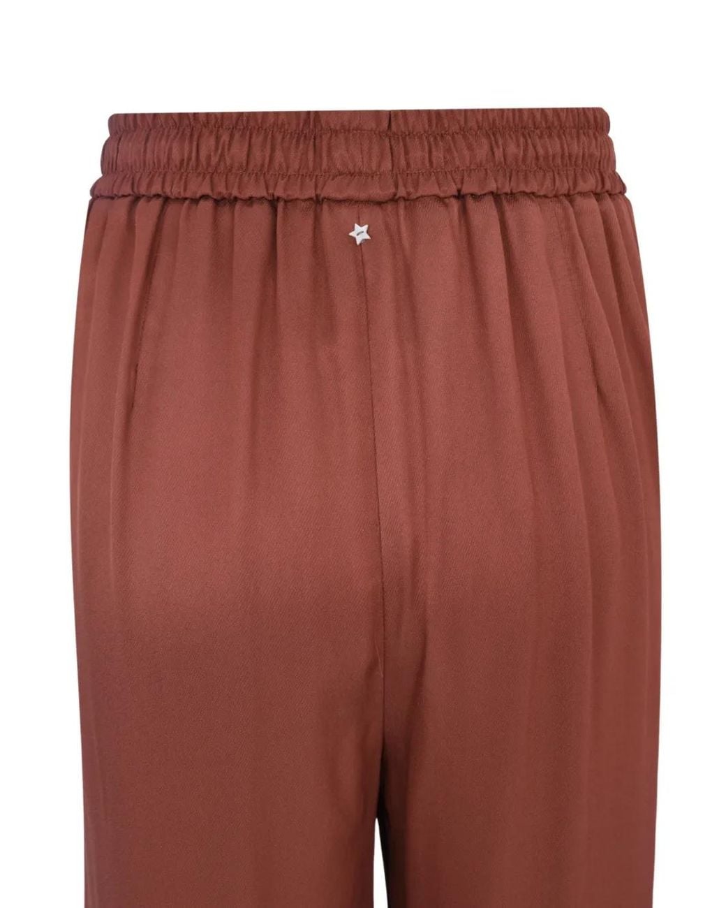 Lorena Antoniazzi Red Drawstring-Waist Trousers