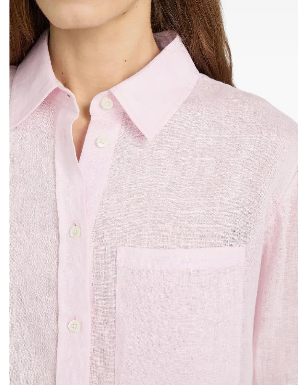 FRAME Pink Button-Up Shirt