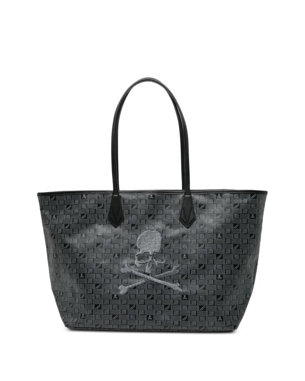 Mastermind Japan Black Skull-Print Tote Bag for men