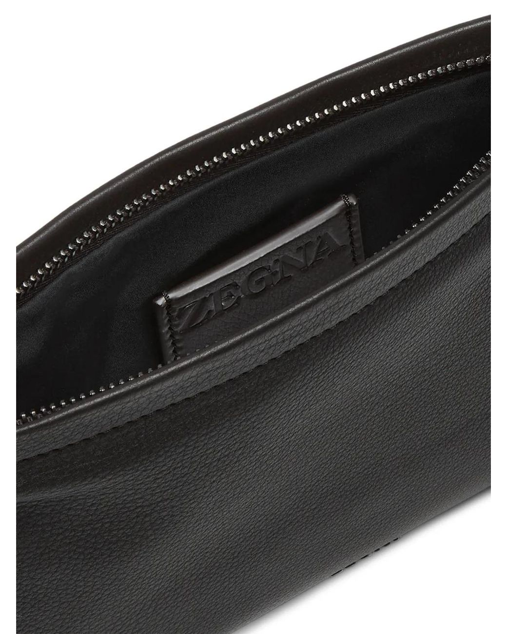 Zegna Black Mini Pochette Secondskin for men