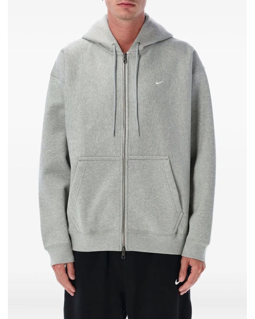 Nike Gray Zip-Up Hoodie for men