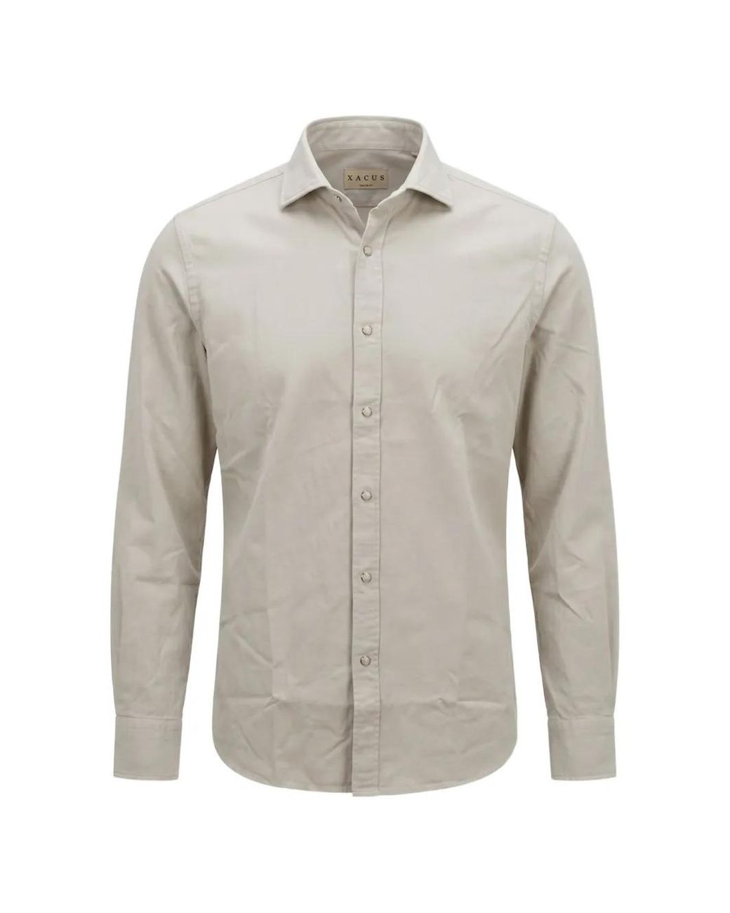 Xacus Gray Long-Sleeve Button-Down Shirt for men