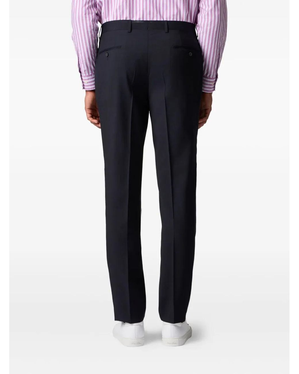 Brooks Brothers Blue Virgin-Wool Trousers for men