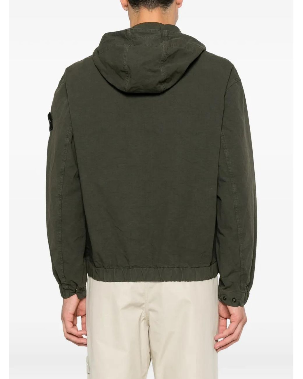 Stone Island Green Zip-Up Jacket/Hoodie for men