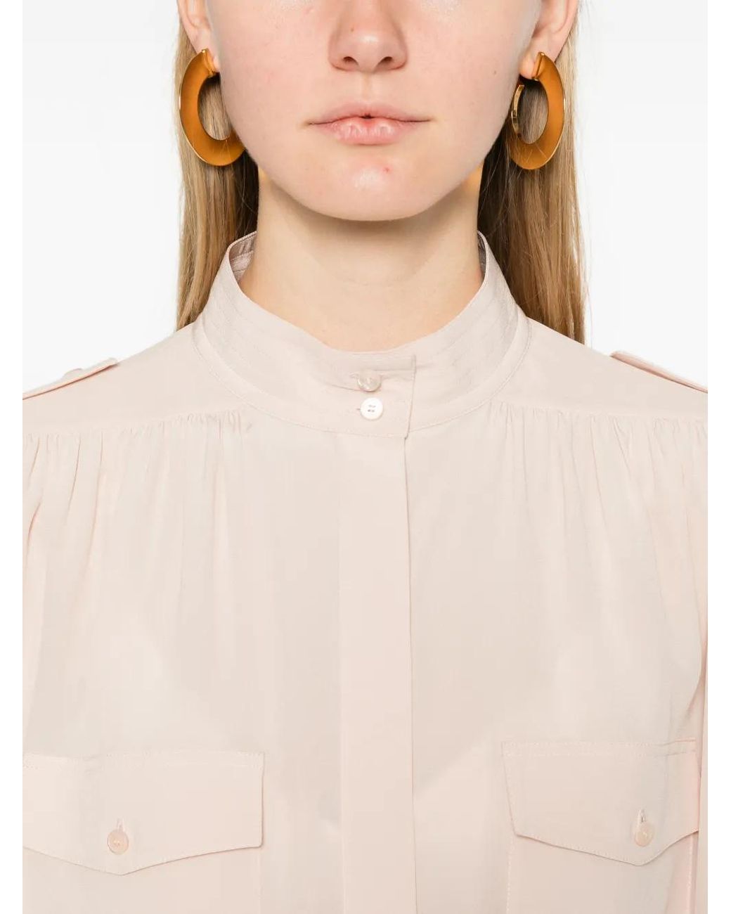 Chloé Zijden Blouse in het Natural