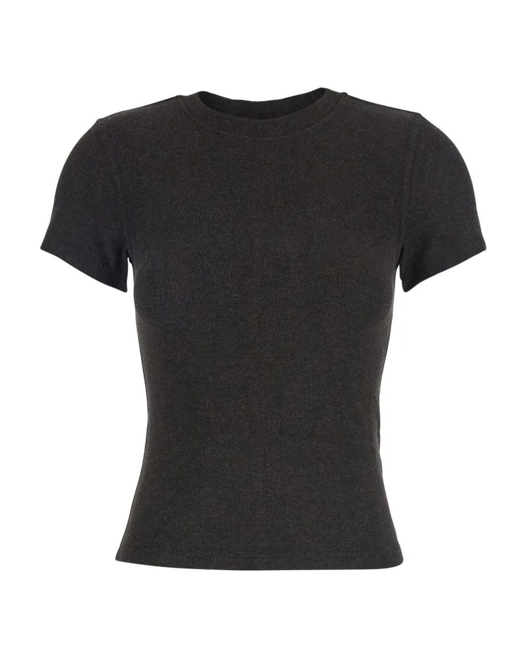 FRAME Black 'The Rib' T-Shirt