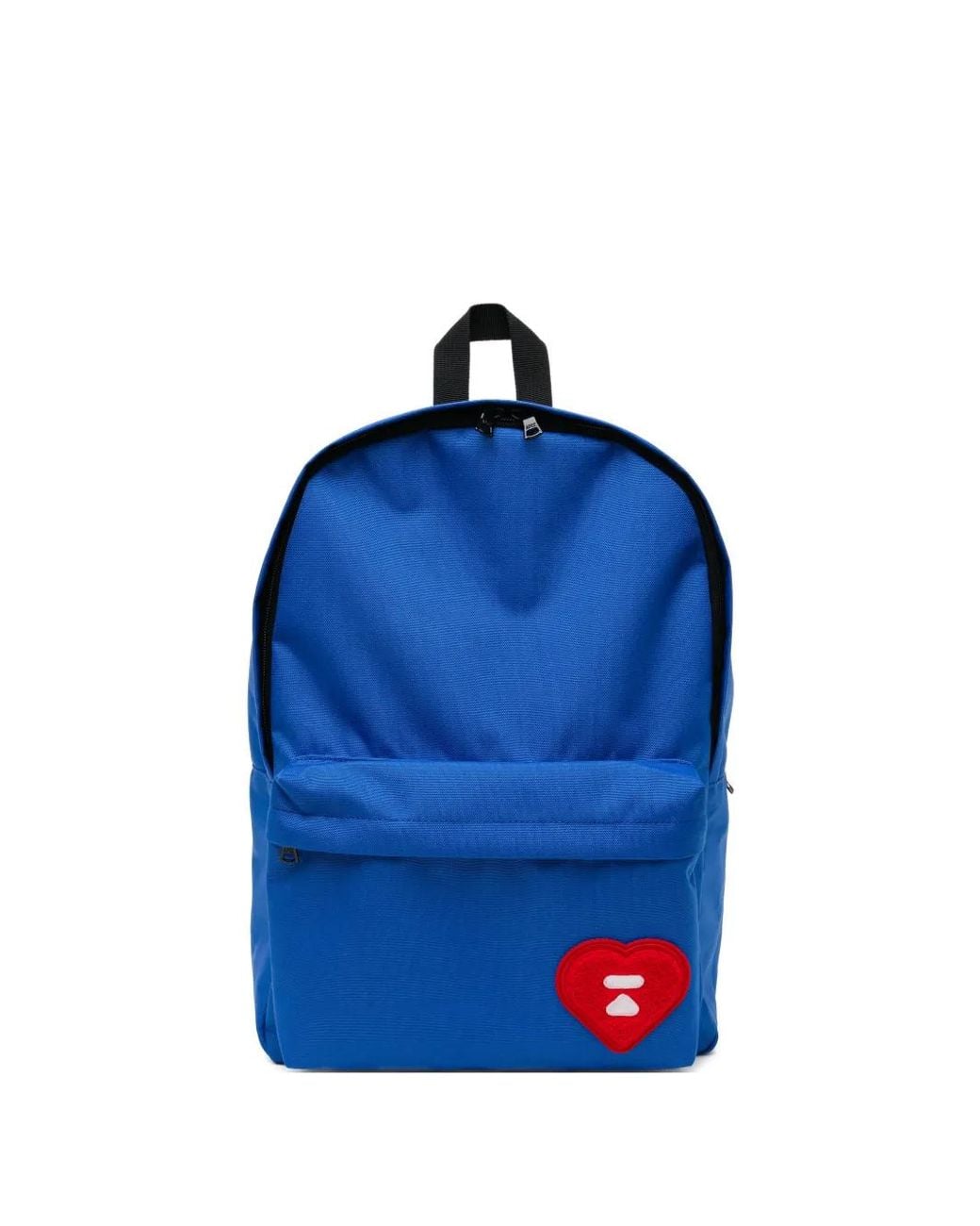 AAPE BY A BATHING AP Blue Heart-Patch Backpack