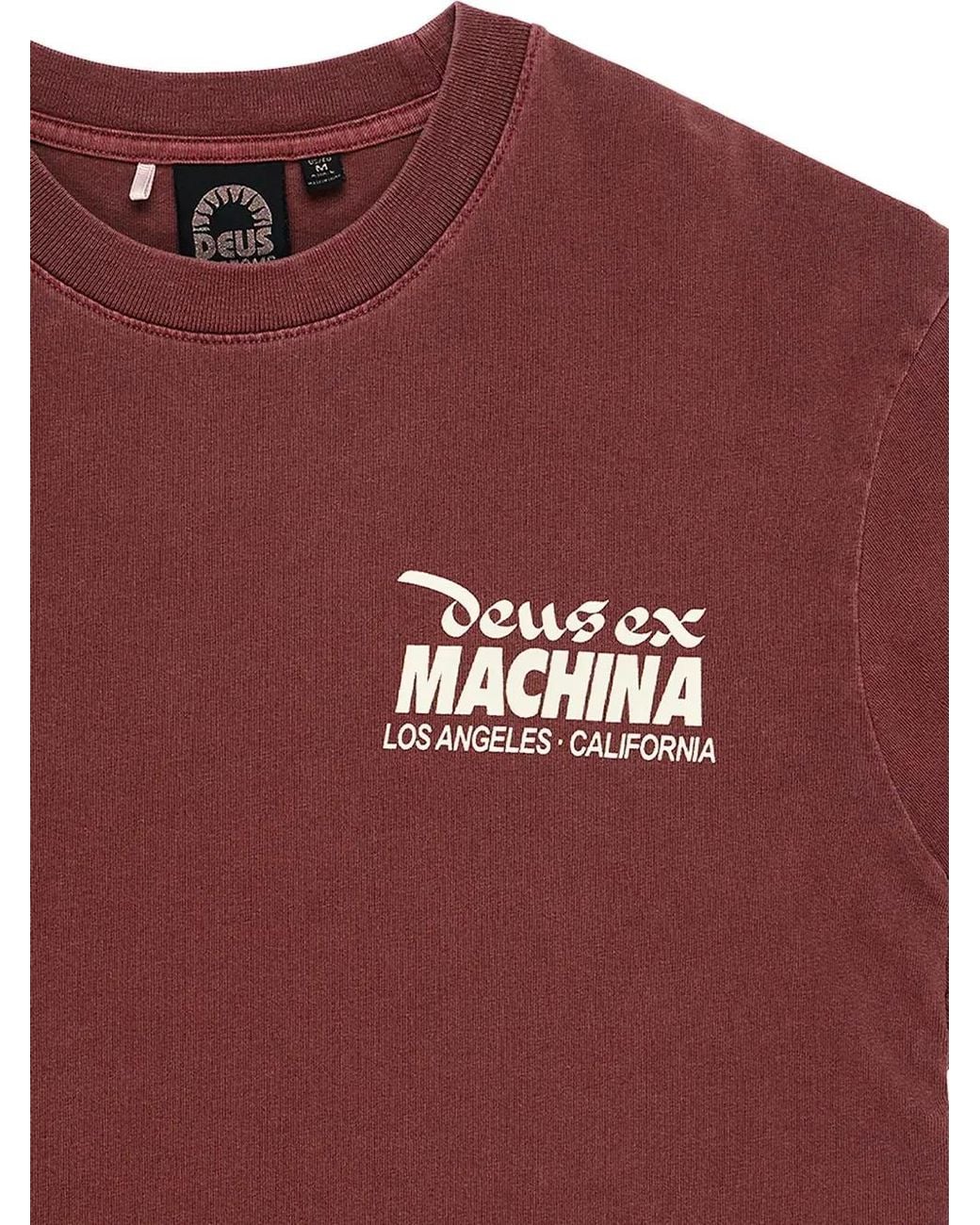 Deus Ex Machina Red Primo Cotton T-Shirt for men