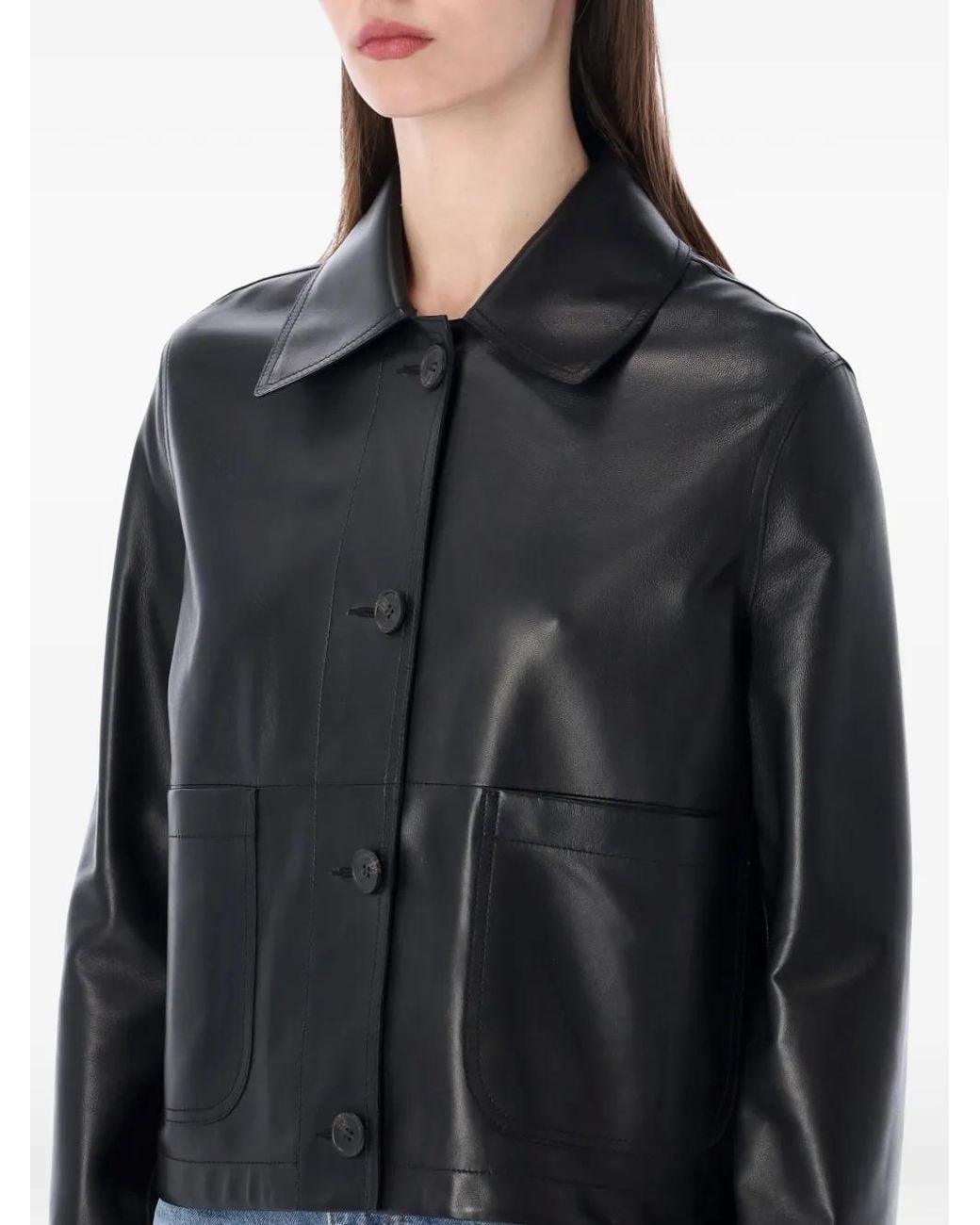 S.W.O.R.D Black Buttoned Cropped Jacket