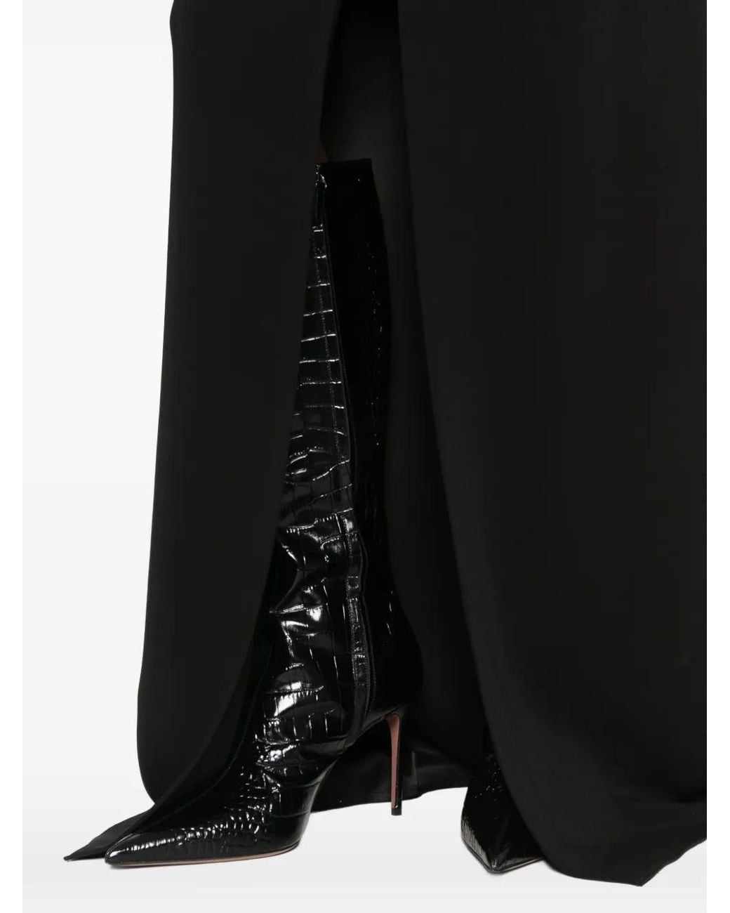 Styland Black Tailored Maxi Skirt
