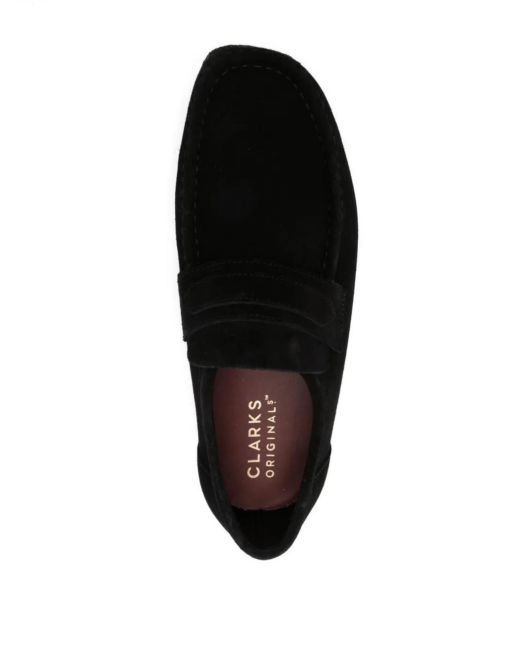 Clarks Black Wallabee Suede Loafers for men