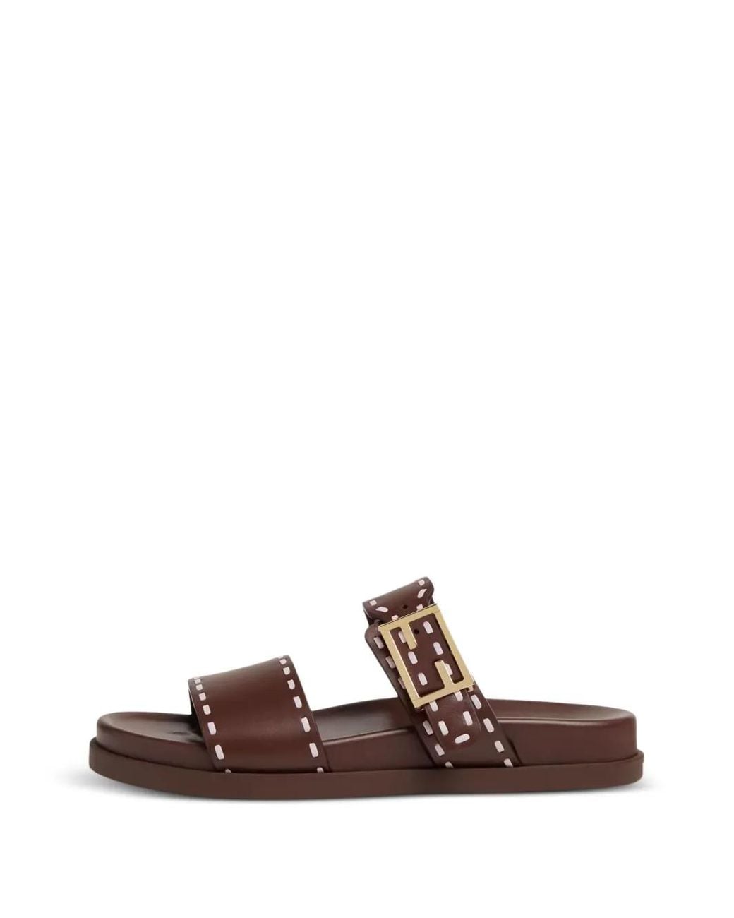 Fendi Brown Feel Slides