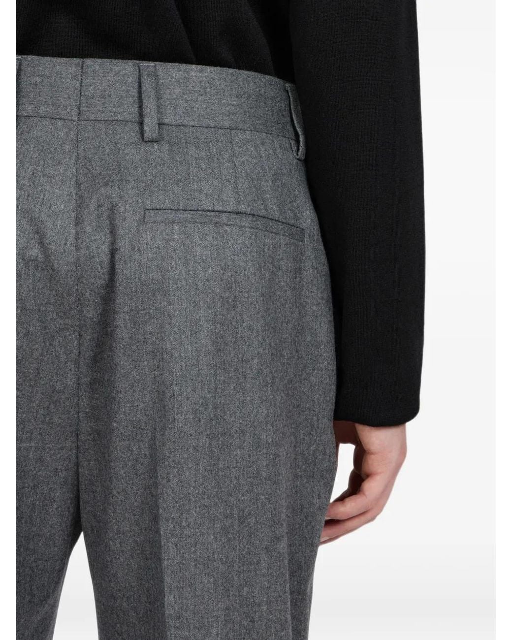 Ferragamo Gray Tailored Trousers for men