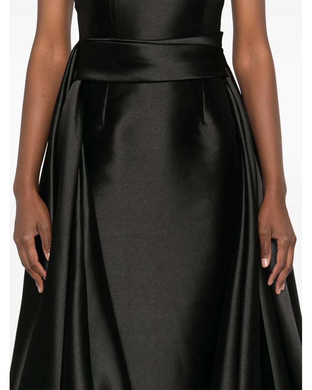 Solace London Black Charo Maxi Dress