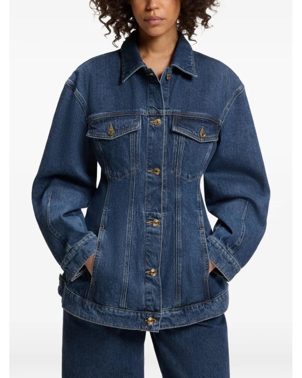 HUGO Blue Slim-Fit Hourglass Denim Jacket