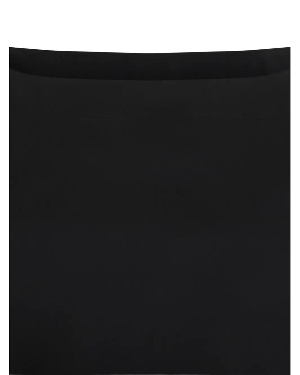 Douuod Black Drawstring-Hem Puff-Sleeve Blouse