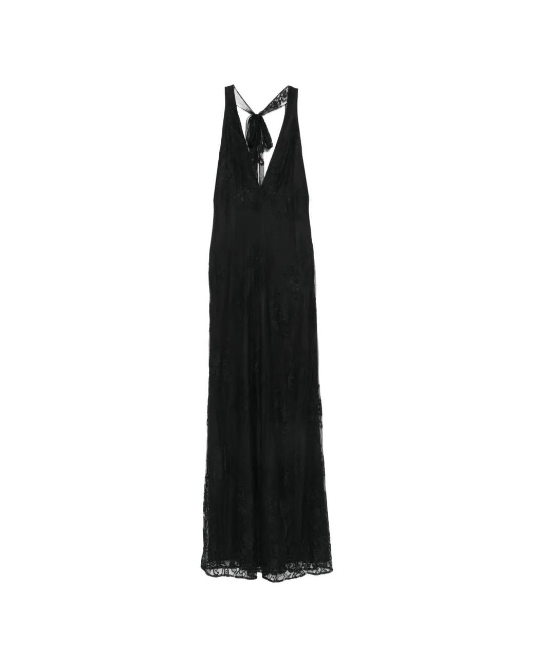 Aniye By Black Silva Lace-Embroidered Halterneck Jumpsuit