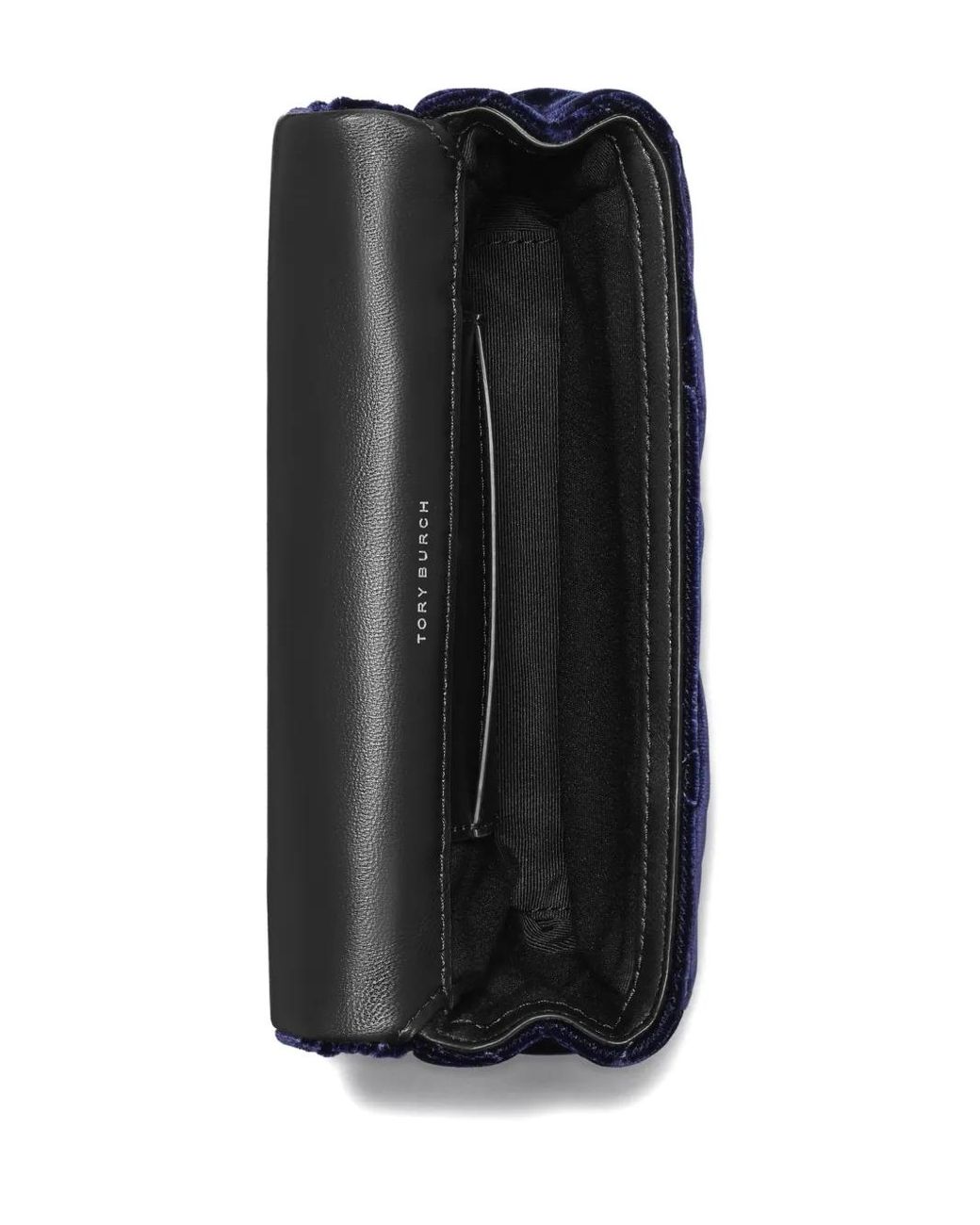 Tory Burch Kira ベルベット ショルダーバッグ ミニ Blue