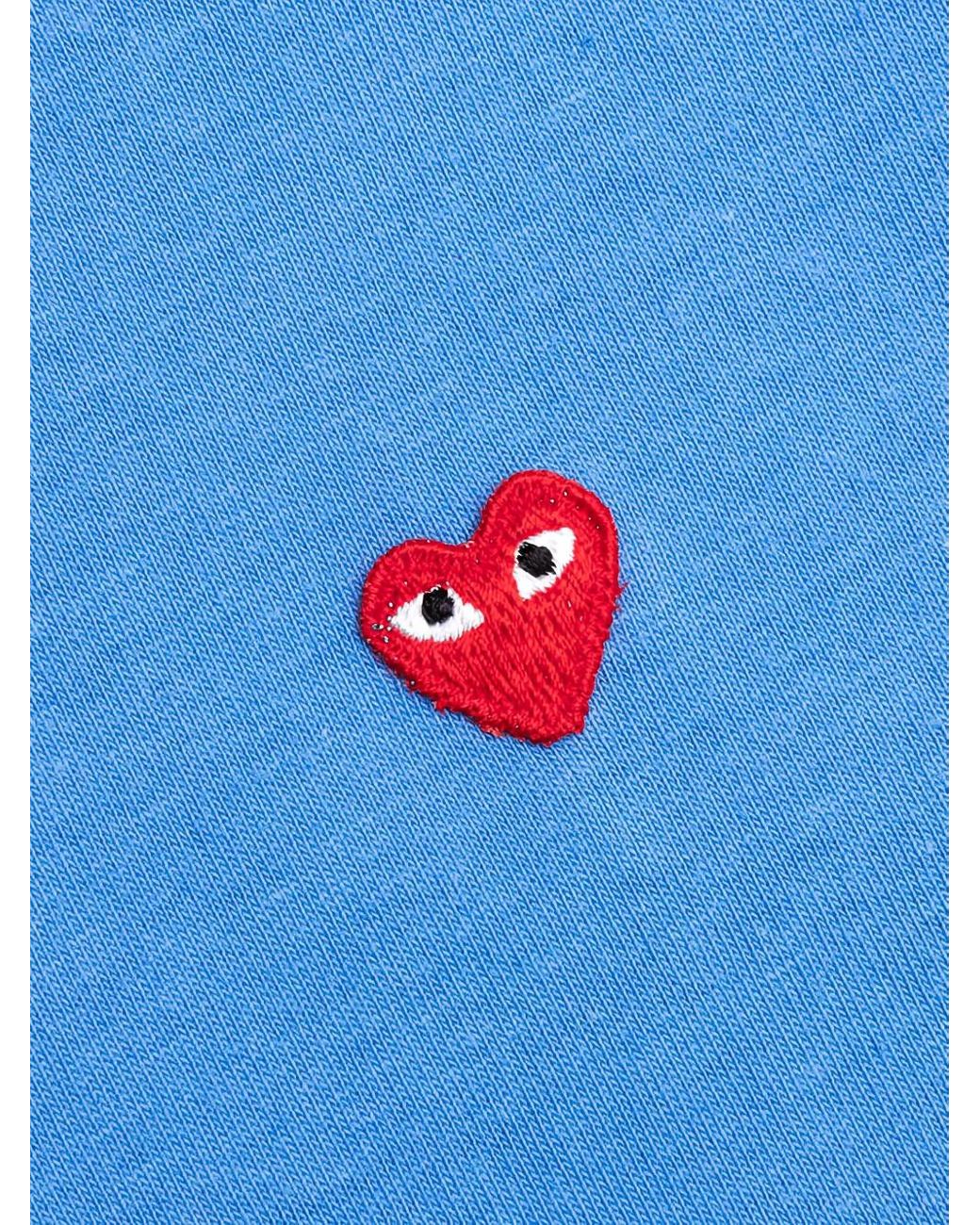 COMME DES GARÇONS PLAY Blue Long-Sleeve T-Shirt