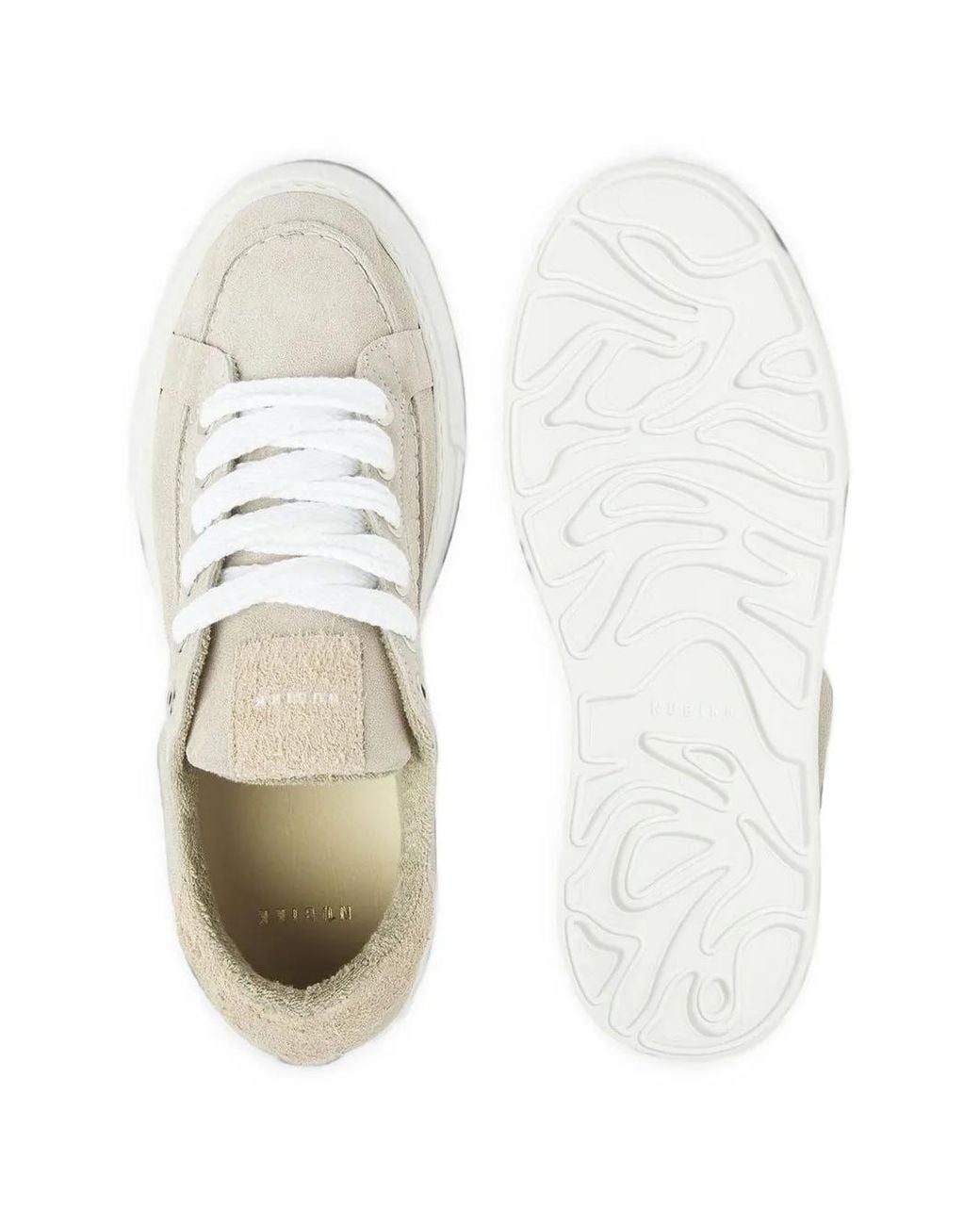 Nubikk White Caldera Tora Suede Sneakers for men